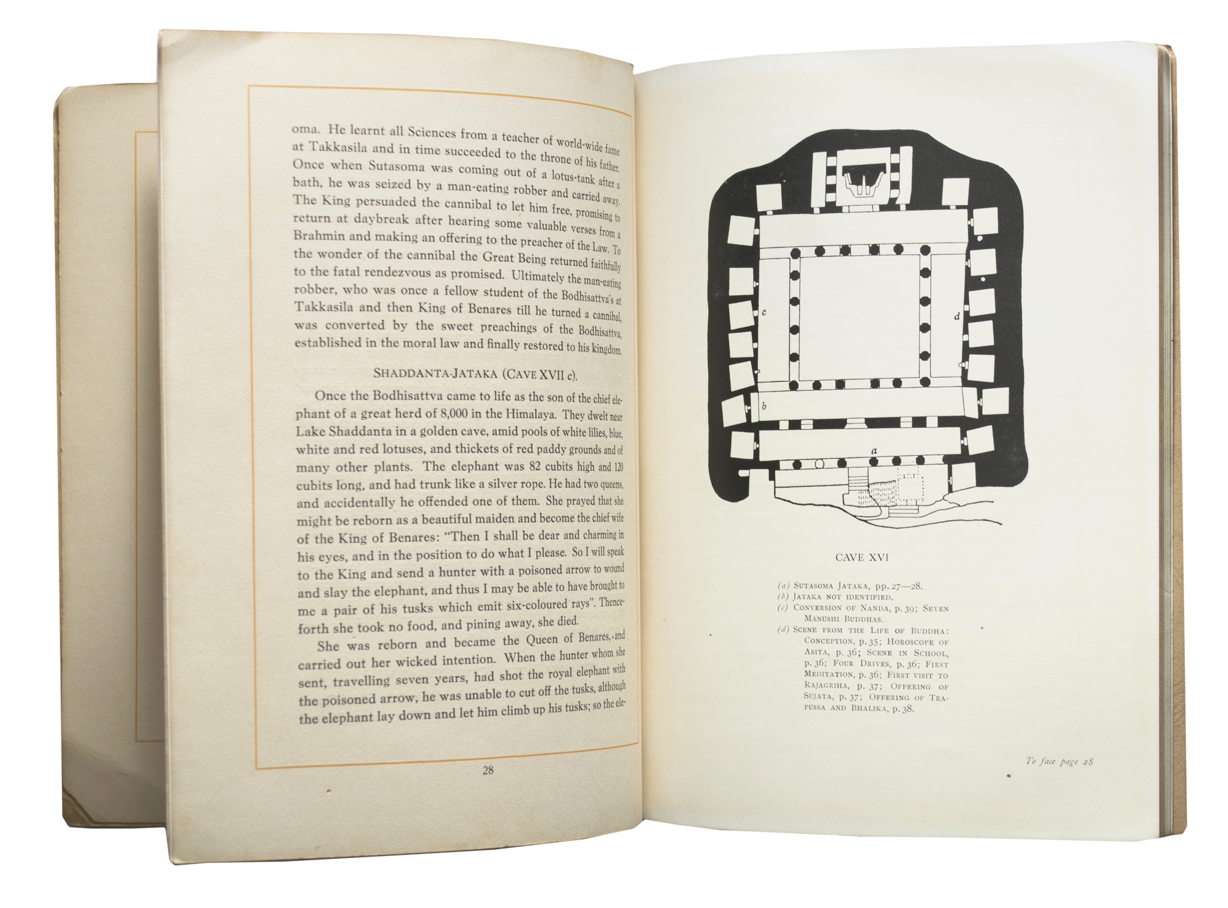 Archeological Dept., H.E.H. Nizam's Government - Guide to Ajanta Frescoes - Published in 1935 by H.E.H. The Nizam's Government