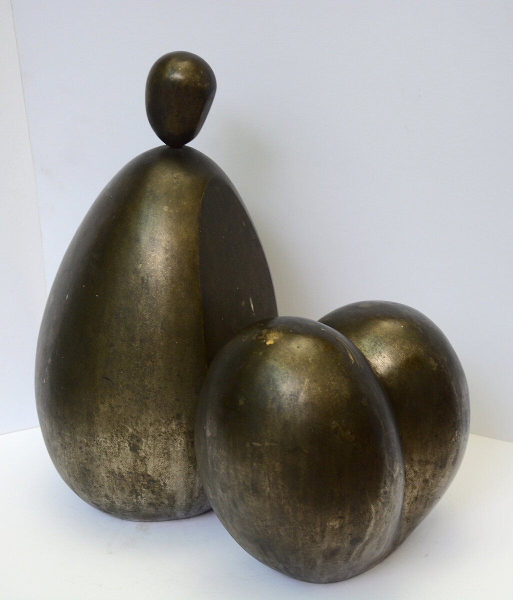 Prodosh Dasgupta Egg Bride Bronze Sculpture Side View