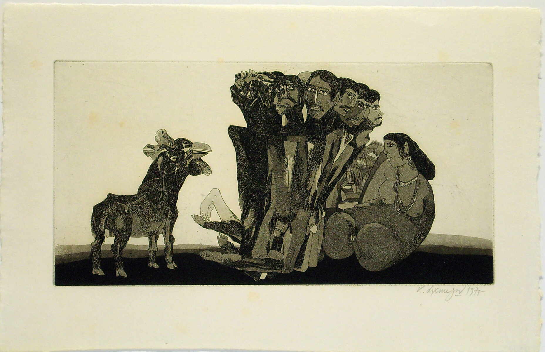 Laxma Goud's Etching Circa 1970