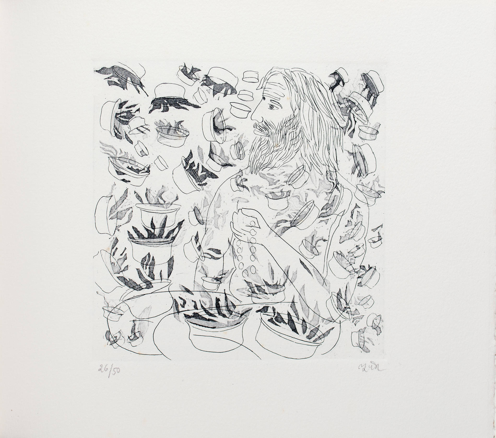 Bhupen Khakhar Etchings Phoren Soap 15 Circa 1990