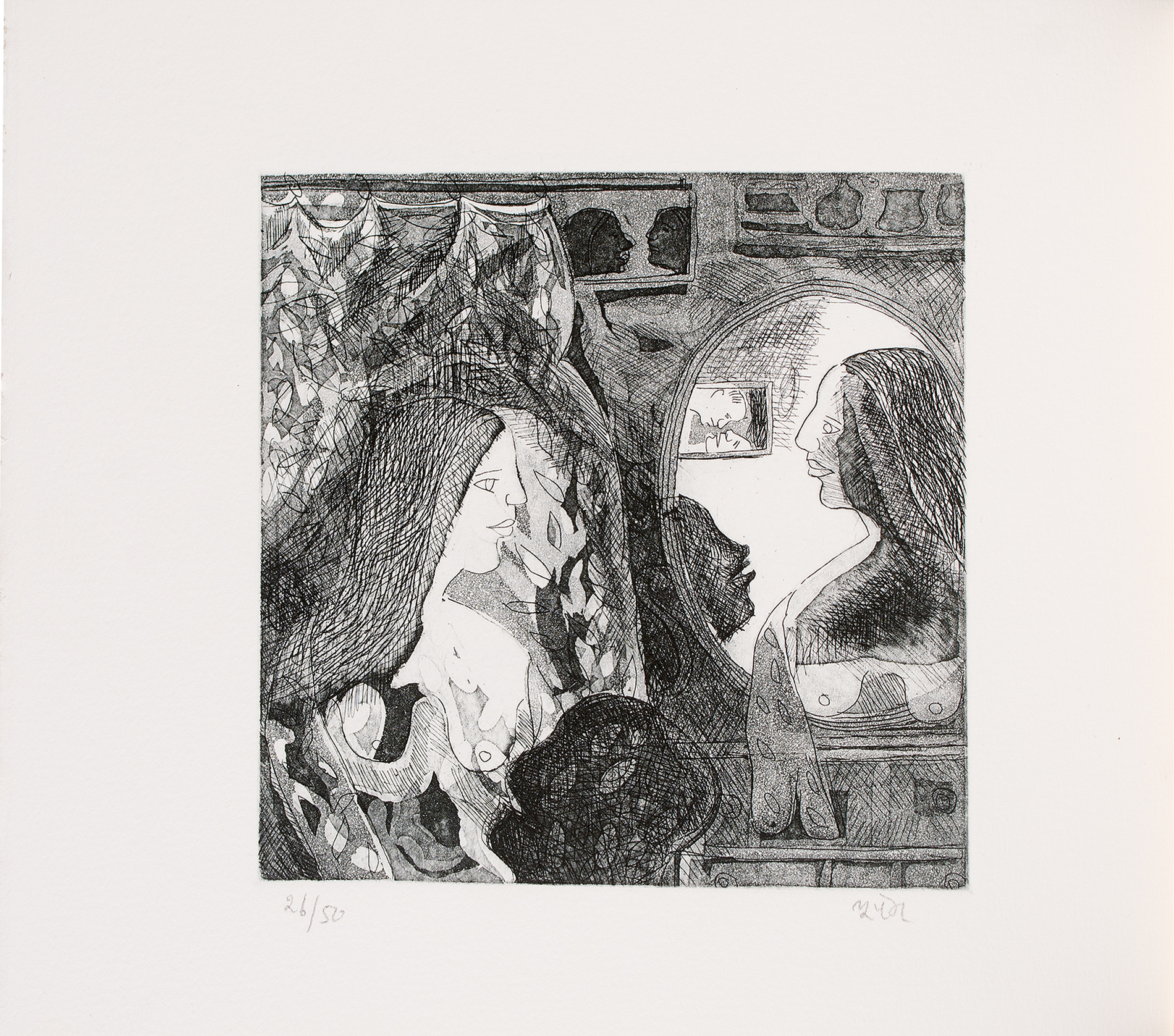 Bhupen Khakhar Etchings Phoren Soap 3 Circa 1990