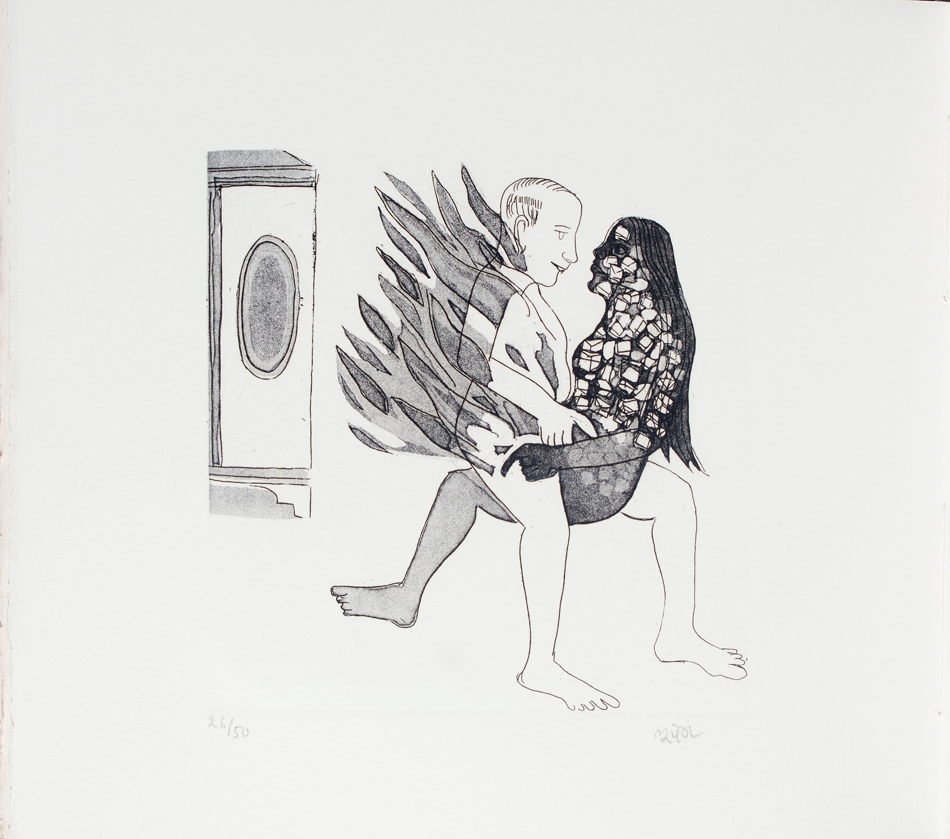 Bhupen Khakhar Etchings Phoren Soap 7 Circa 1990