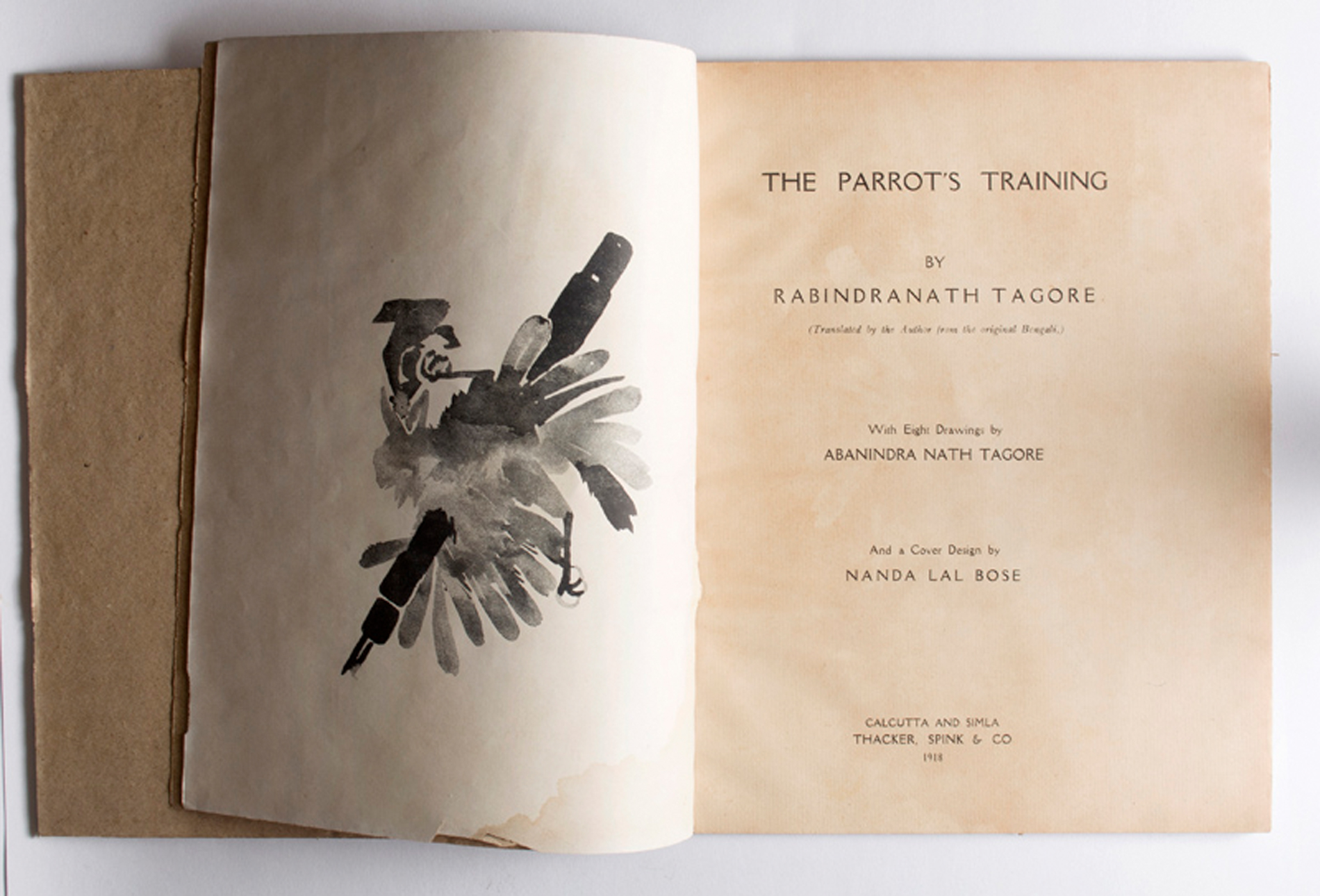 RABINDRANATH TAGORE (1861 - 1941) - THE PARROT's TRAINING (circa 1920)