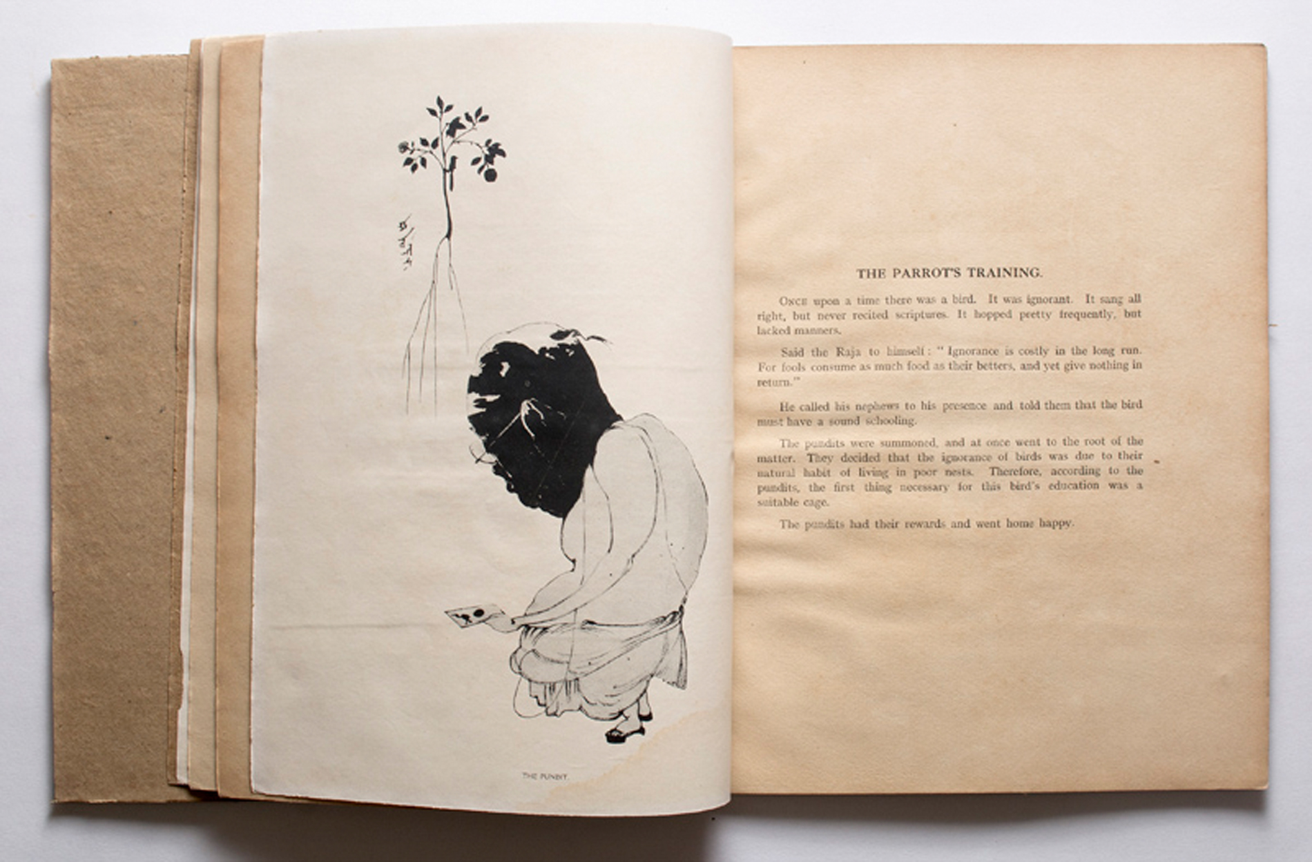 RABINDRANATH TAGORE (1861 - 1941) - THE PARROT's TRAINING (circa 1920)