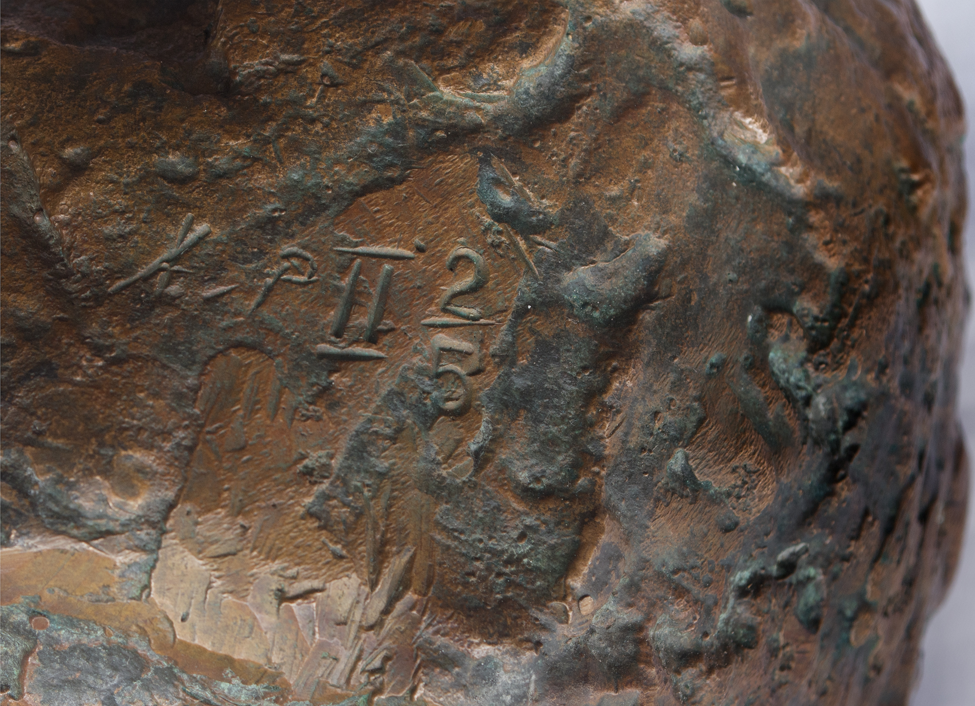 AKBAR PADAMSEE (1928) - Untitled (Head) (circa 1980)