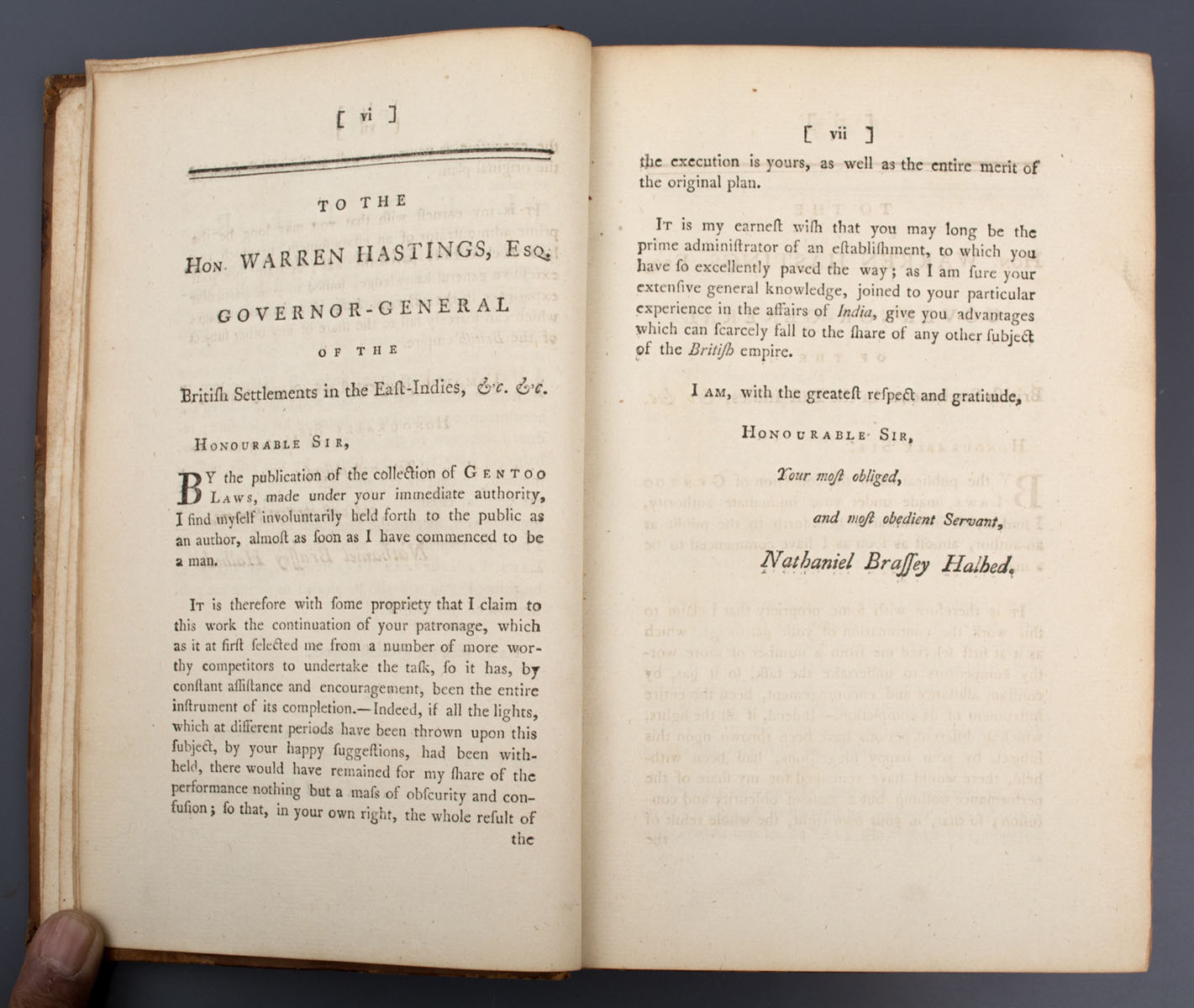 Nathaniel Braffey Halhed A Code of the Gentoo Laws Prinseps