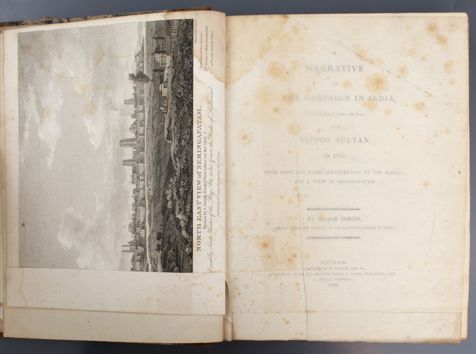 Major Alexander Dirom - A Narrative of the Campaign in India, Which Terminated the War with Tippoo Sultan, in 1792. (1793)