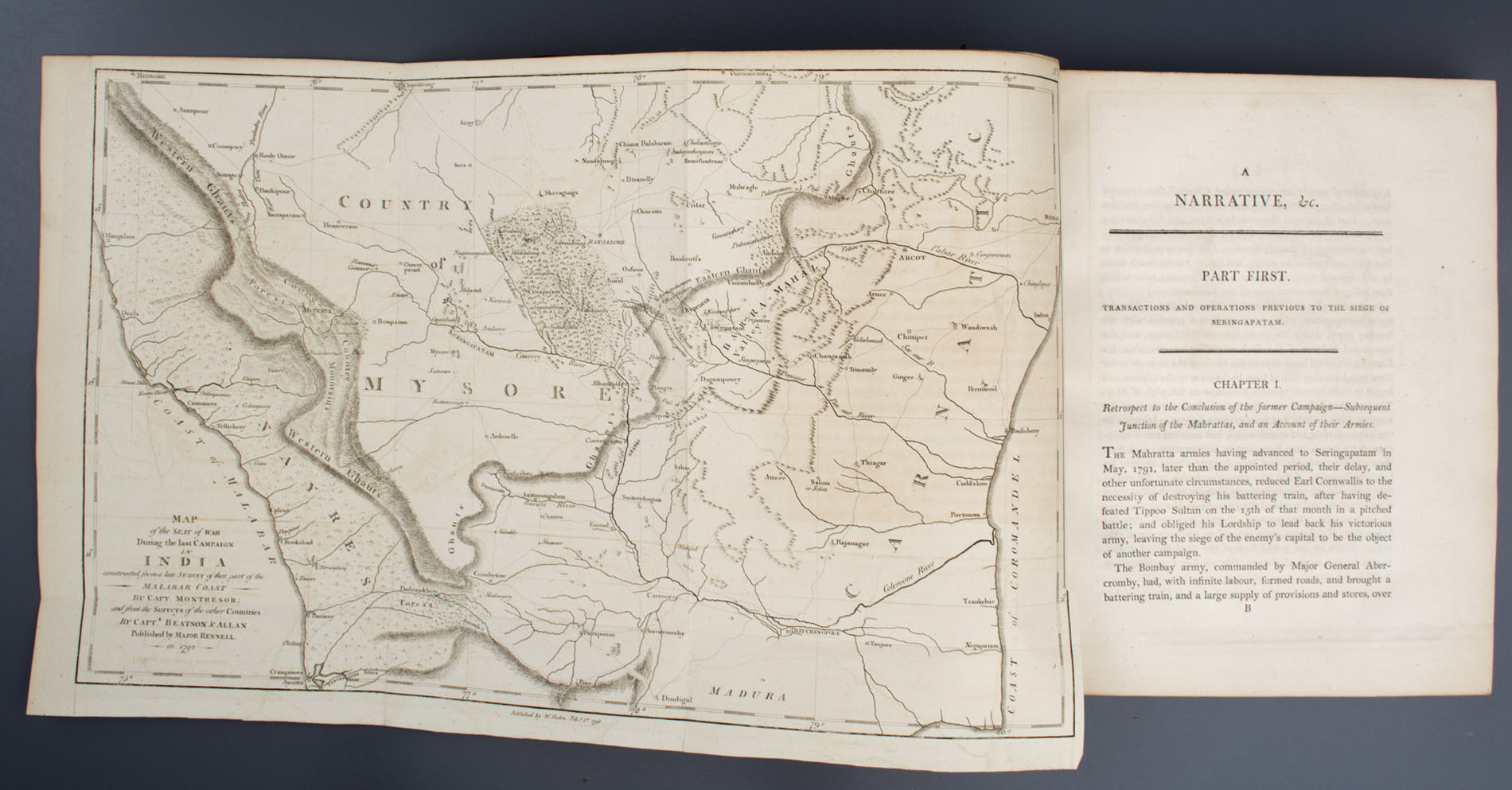 Major Alexander Dirom - A Narrative of the Campaign in India, Which Terminated the War with Tippoo Sultan, in 1792. (1793)