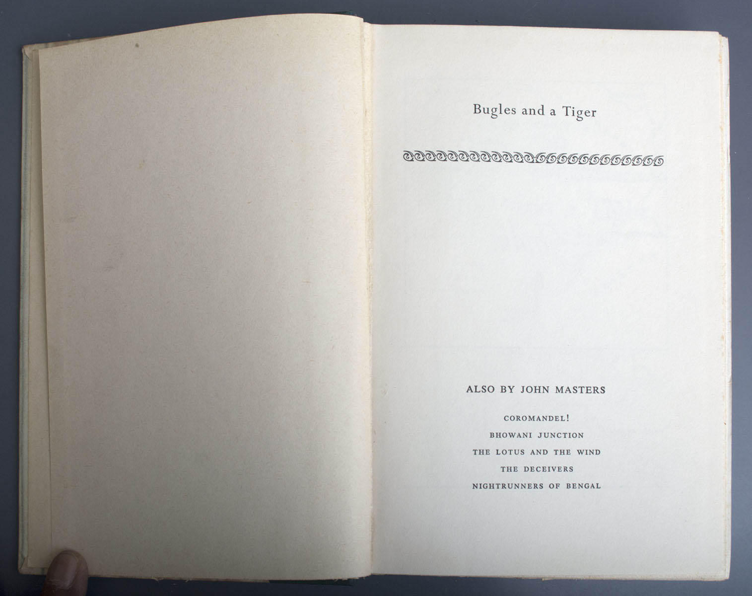 John Masters - Bugles & Tiger (1956)