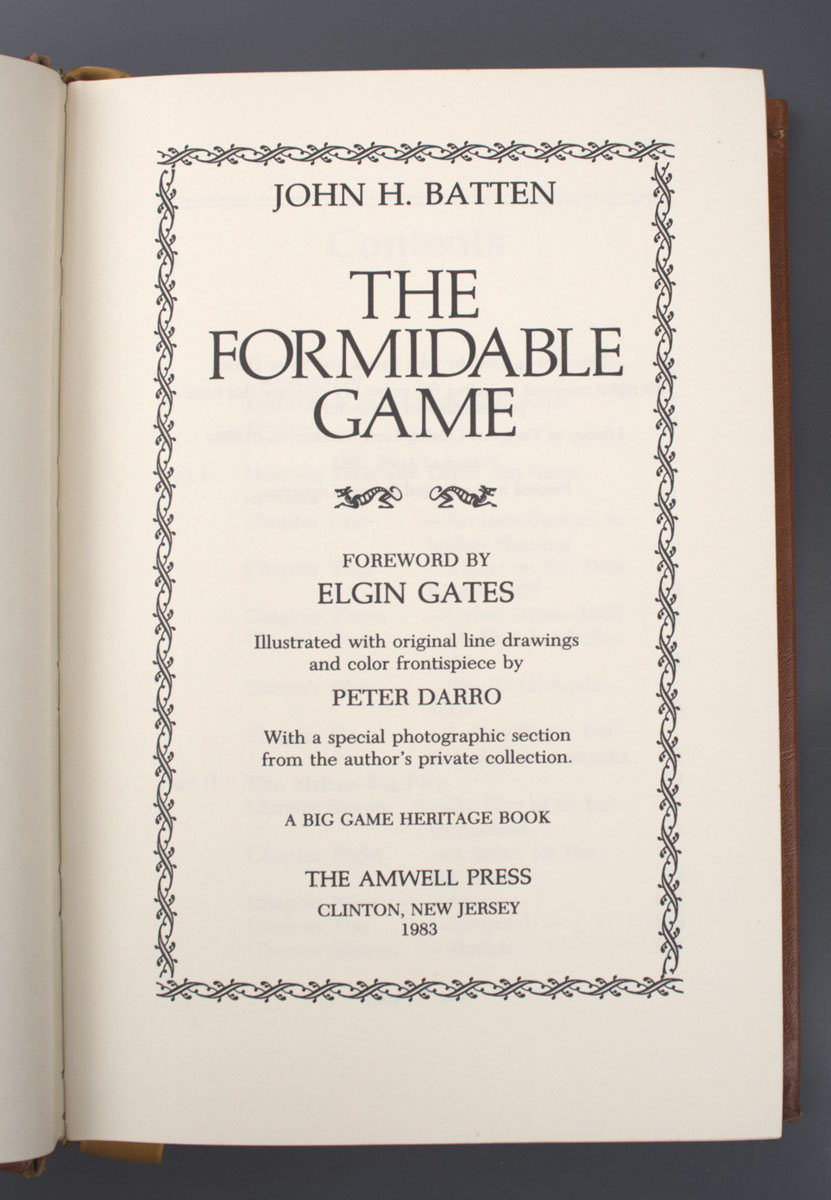 John H. Batten - Formidable Game (1983)