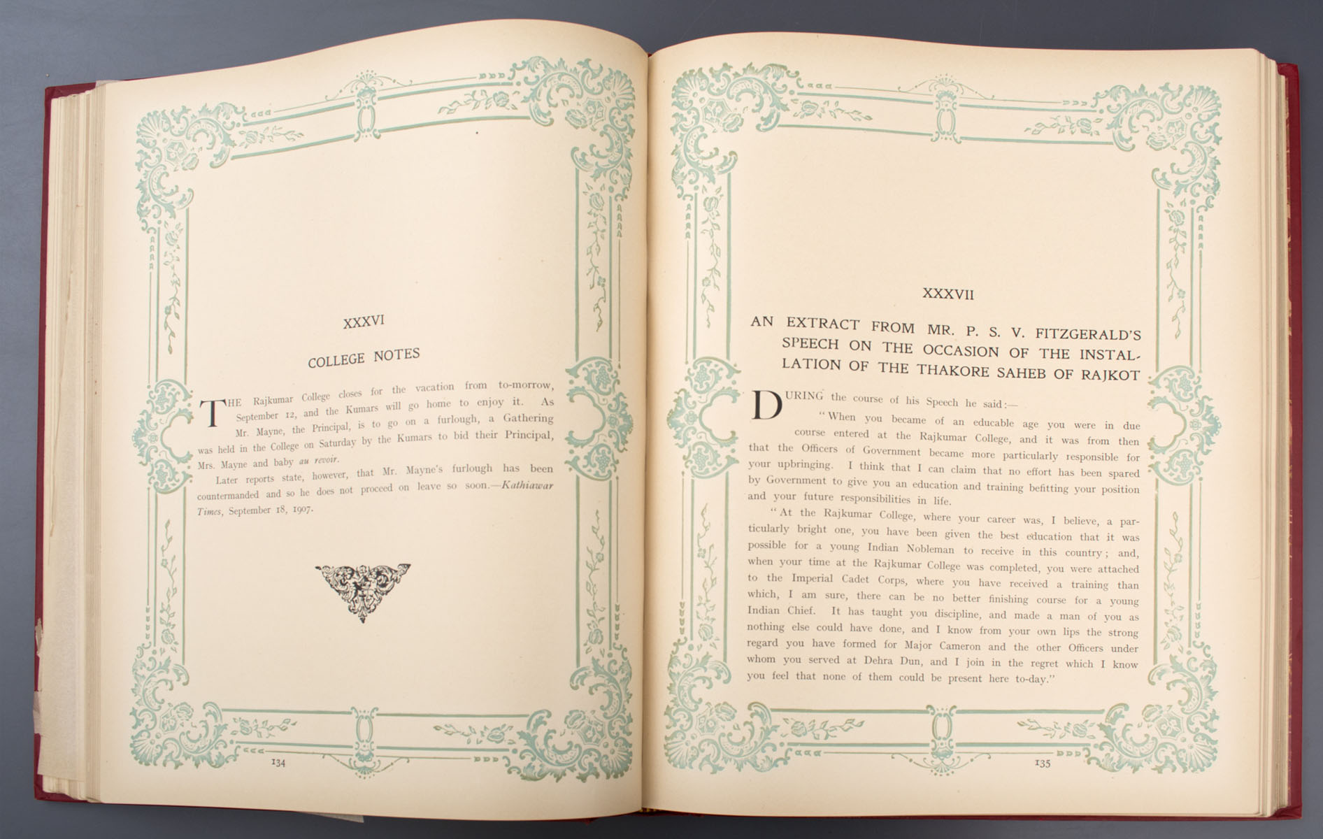 Chester Macnaghten - Forty Years of the Rajkumar College (1910)