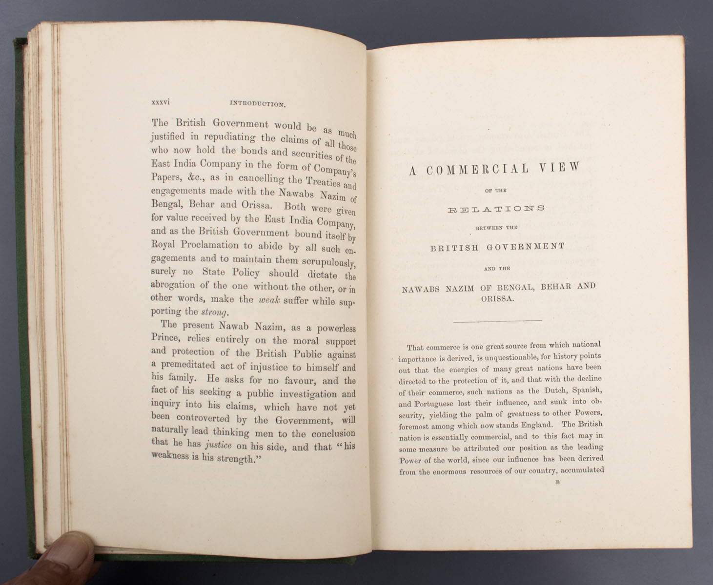 Various Authors - Indian Records with Commercial View of the relations between The British Government and the Nawabs Nazim of Bengal, Behar and Orissa. (1870)