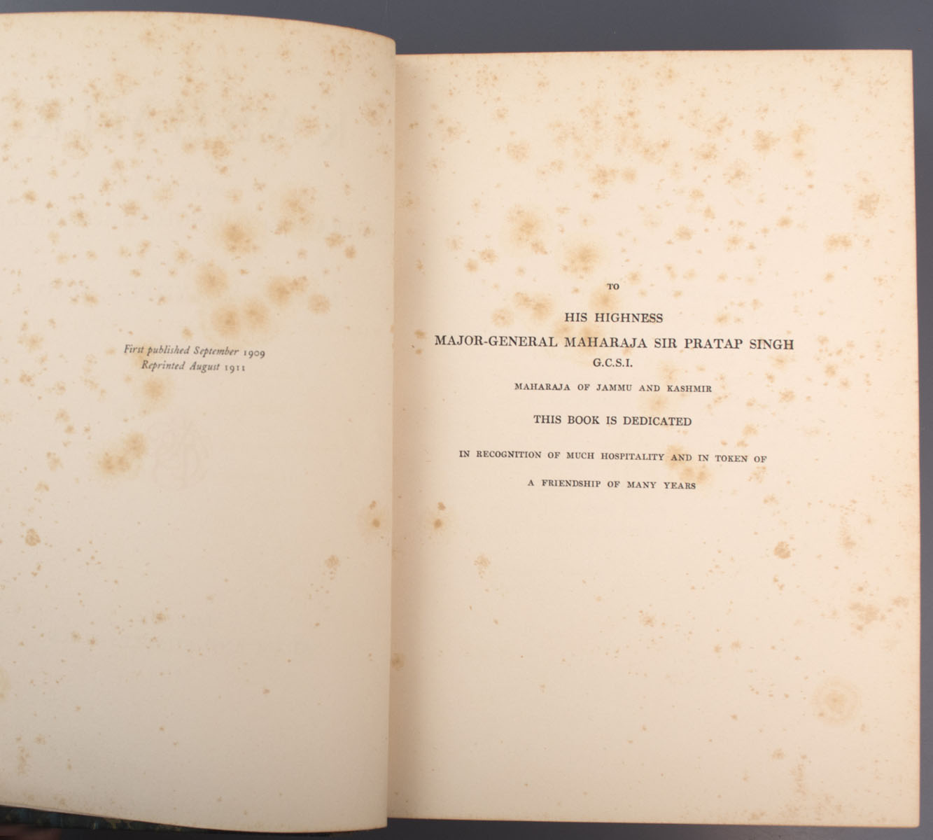 Sir Francis Younghusband - Kashmir (1911)