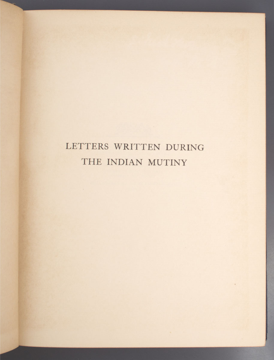 Field - Marshal Earl Roberts - Letters written During the Indian Mutiny (1924)