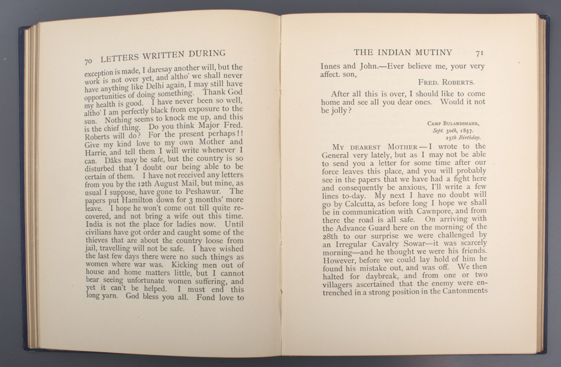 Field - Marshal Earl Roberts - Letters written During the Indian Mutiny (1924)