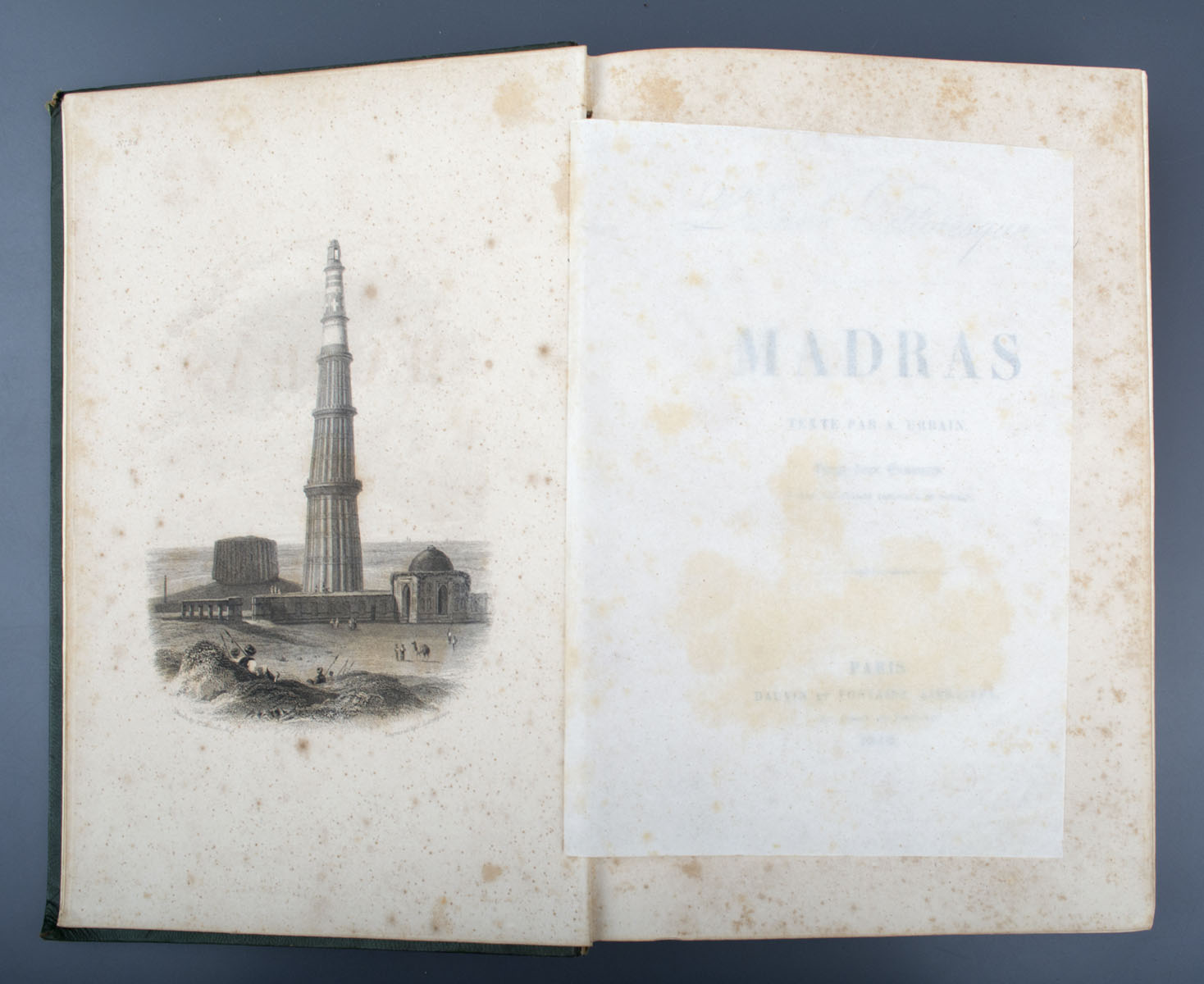Auguste Urbain - L'Inde Pittoresque - Madras and Bombay (1840)