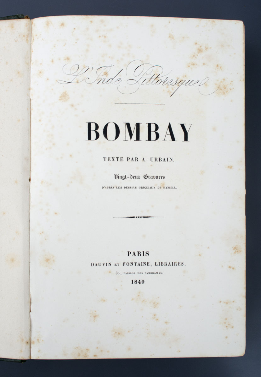 Auguste Urbain - L'Inde Pittoresque - Madras and Bombay (1840)