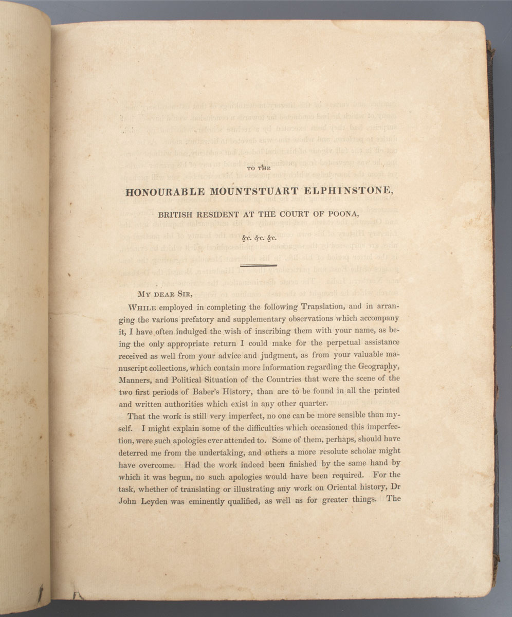 John Leyden and William Erskine - Memoirs of Zehir-Ed-Din Muhammed Baber (1826)