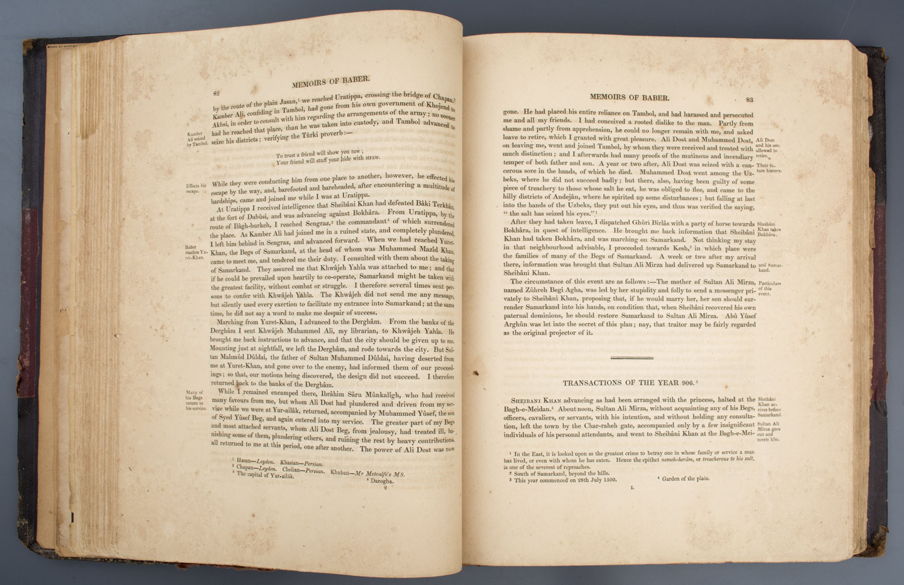 John Leyden and William Erskine - Memoirs of Zehir-Ed-Din Muhammed Baber (1826)