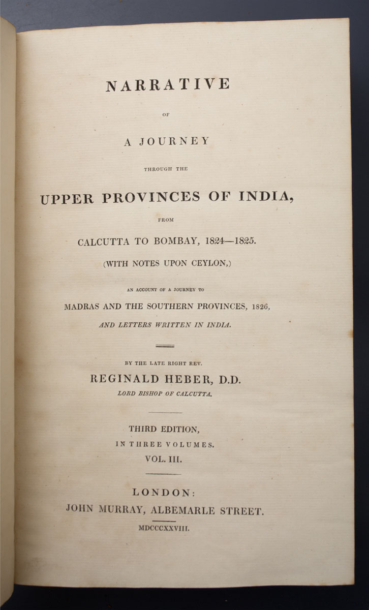 Reginald Heber - Narrative of a Journey through the Upper Provinces of India (1828)