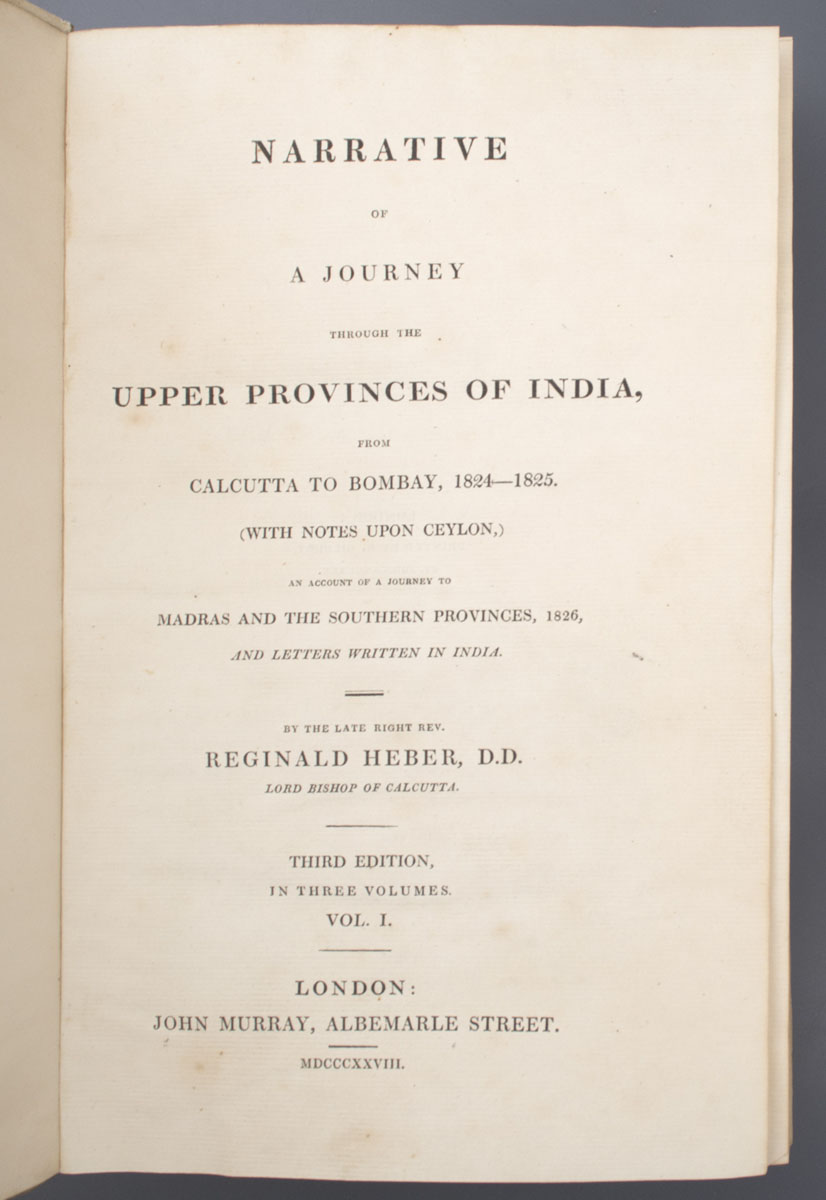 Reginald Heber - Narrative of a Journey through the Upper Provinces of India (1828)