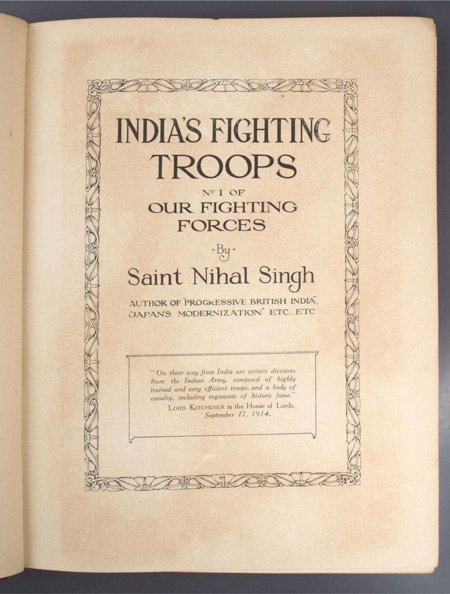Saint Nihal Singh - Rally of the Empire (1914)