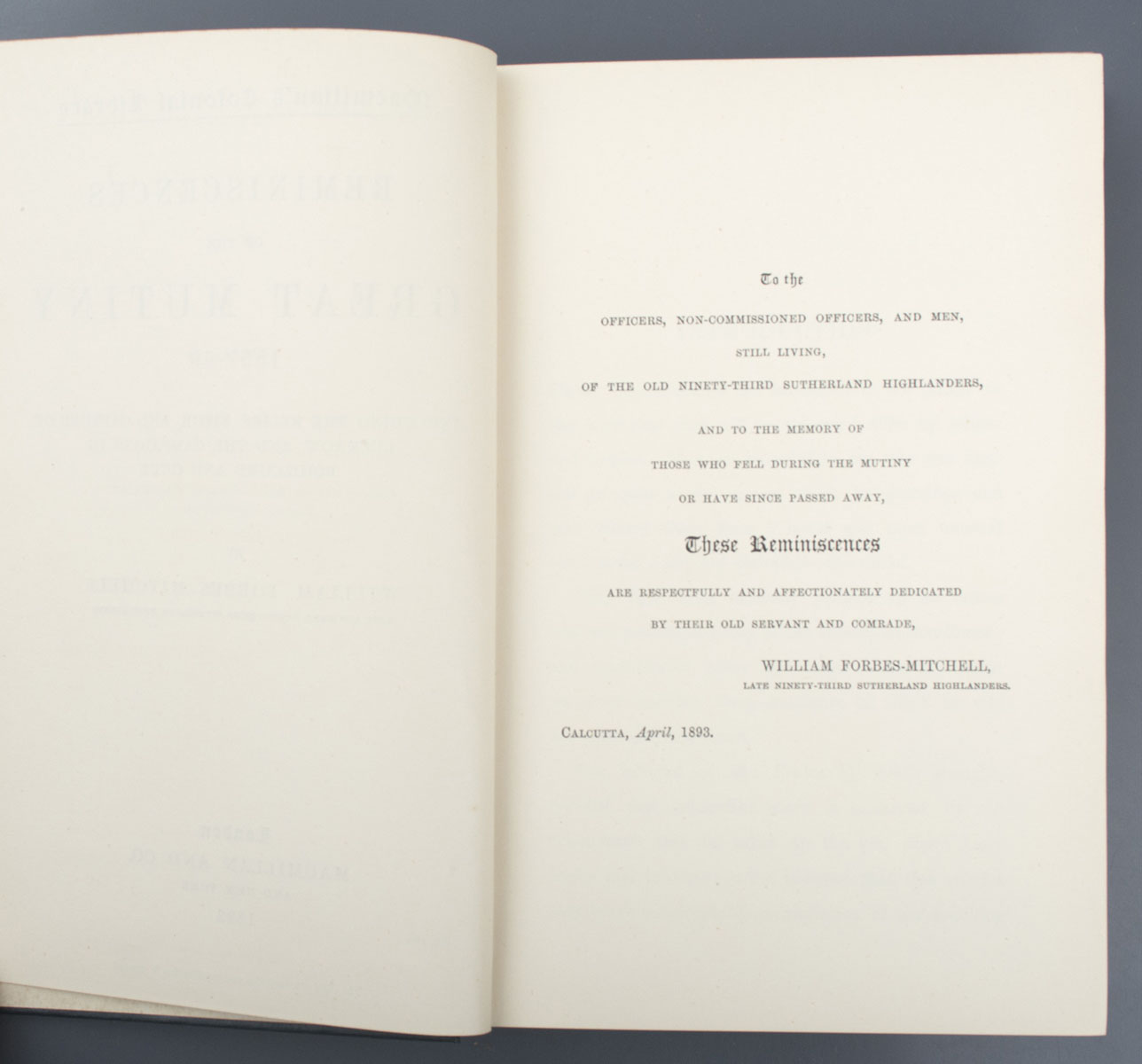 William Forbes Mitchell - Reminiscences of the Great Mutiny 1857 - 1859 (1893)