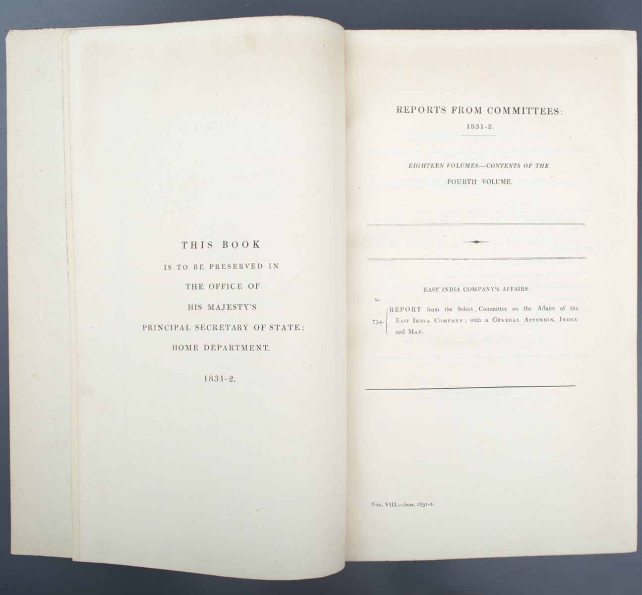 East India Company - Reports from the Select Committee on the Affairs of The East India Company with Minutes of Evidence in Six Parts (1831-2)