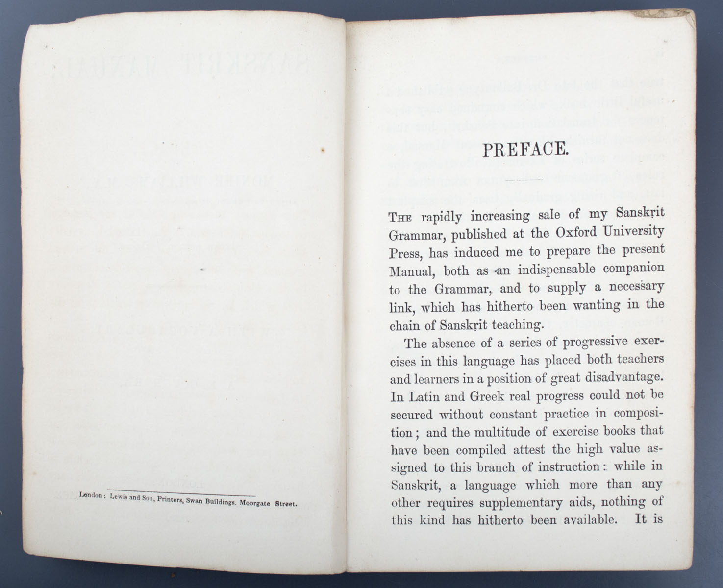 Moiner Williams - Sanskrit Manual (1869)