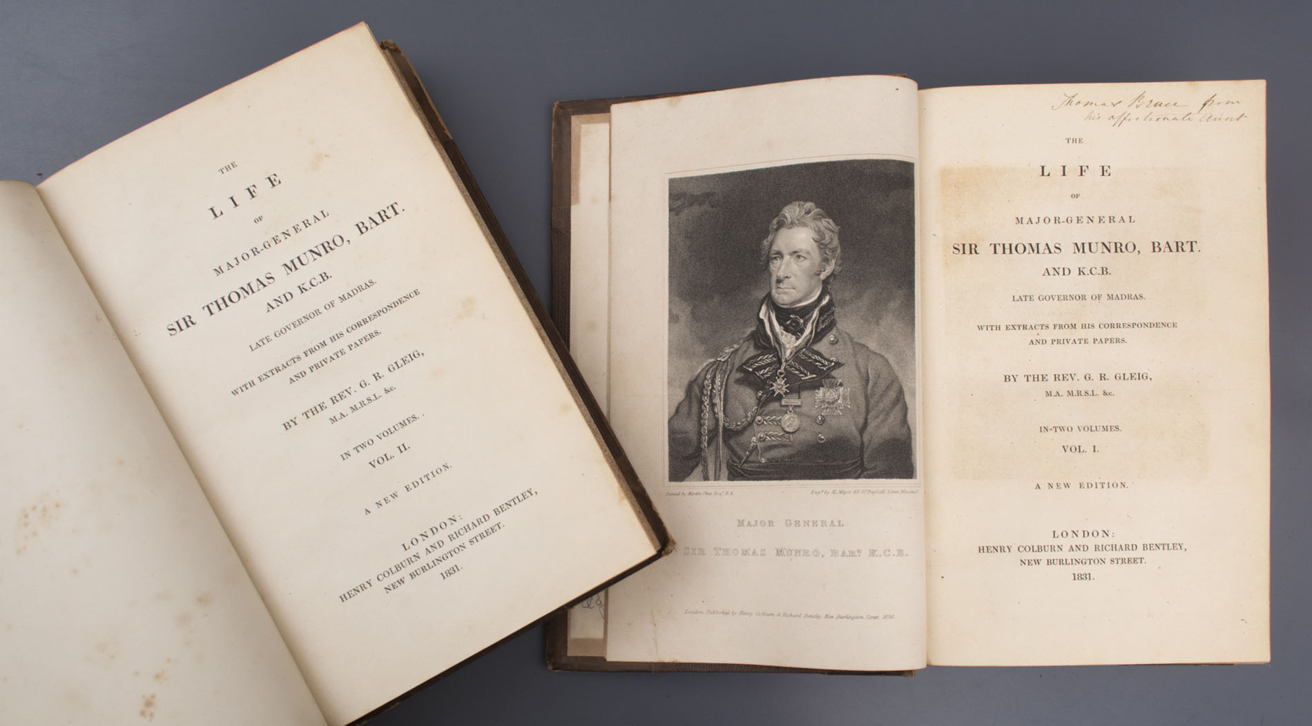 Rev. G.R. Gleig - The Life of Sir Thomas Munro (1831)