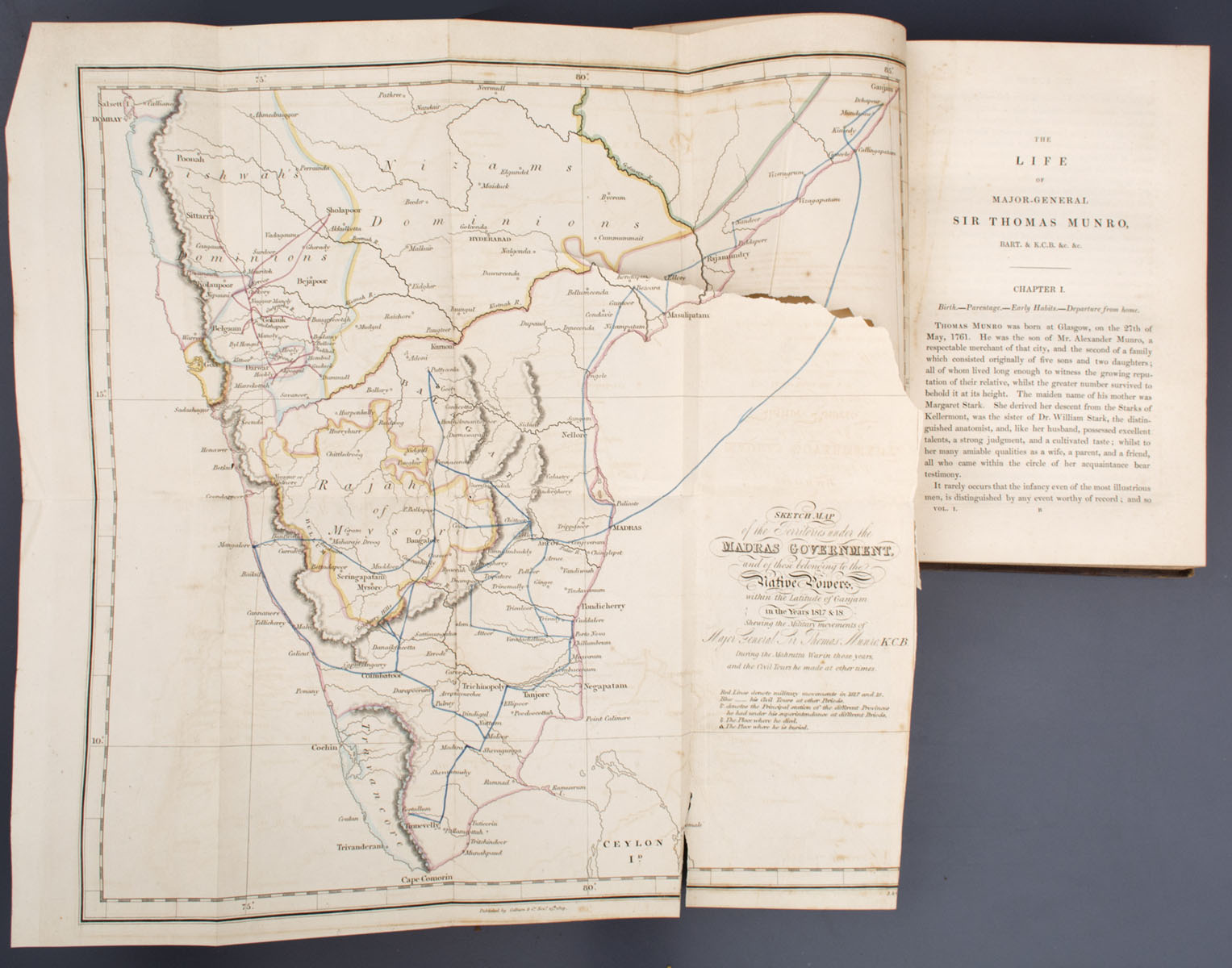 Rev. G.R. Gleig - The Life of Sir Thomas Munro (1831)