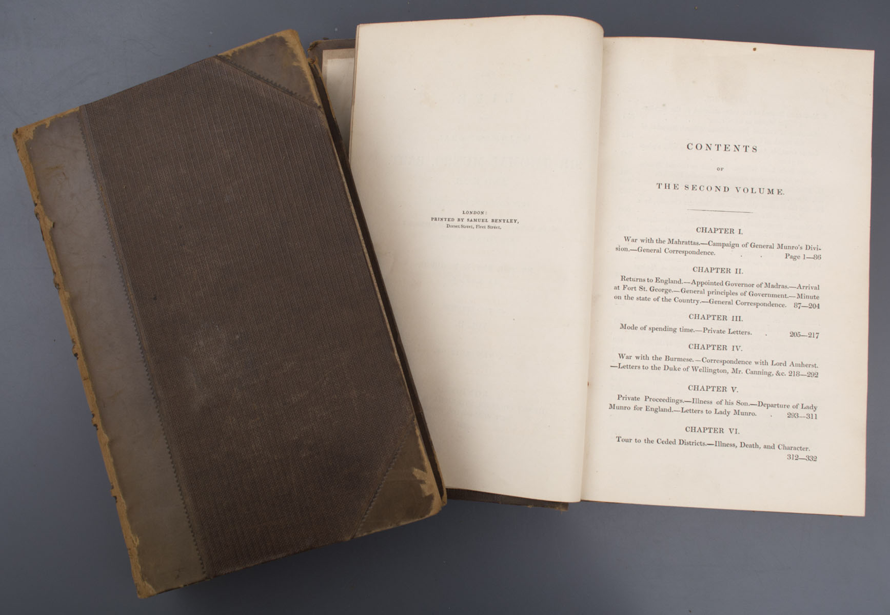 Rev. G.R. Gleig - The Life of Sir Thomas Munro (1831)