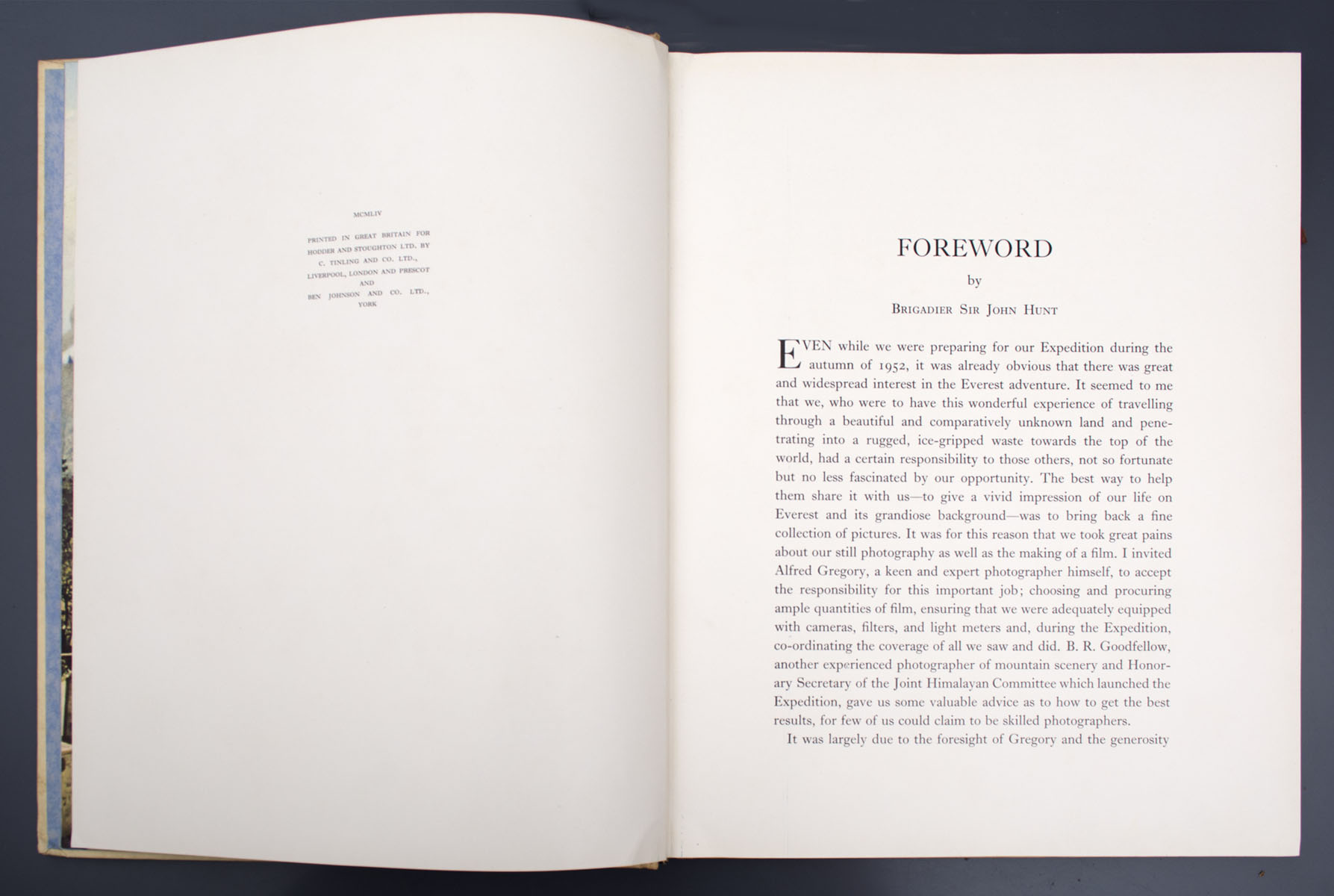 Alfred Gregory - The Picture of Everest (1954)