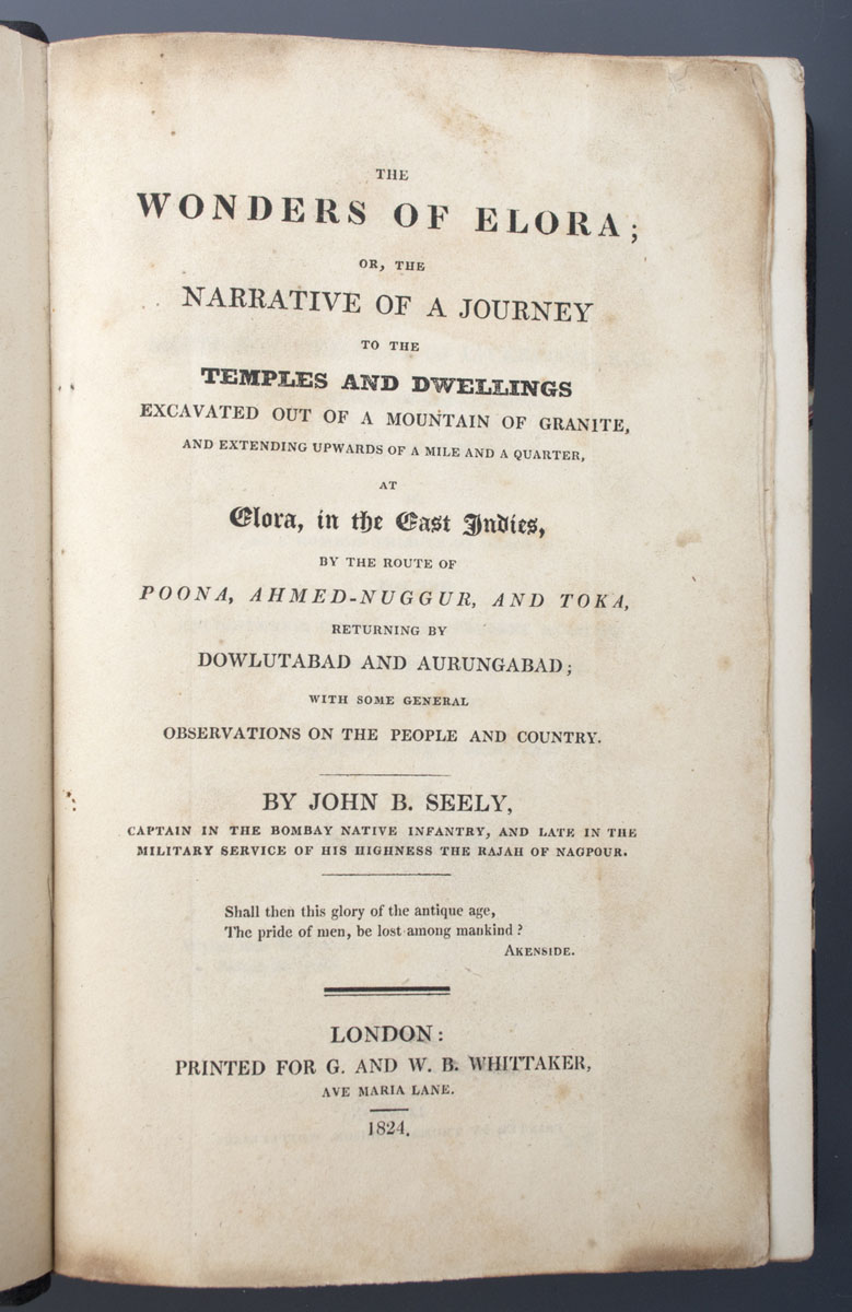 John B. Seely - The Wonders of Ellora (1824)