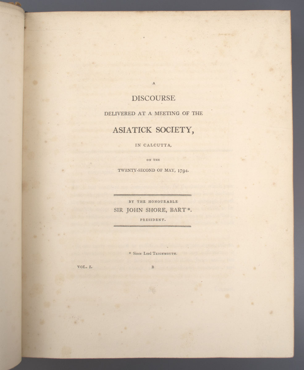 Lady Anna Marie Shipley Jones - The Works of Sir William Jones (1799)