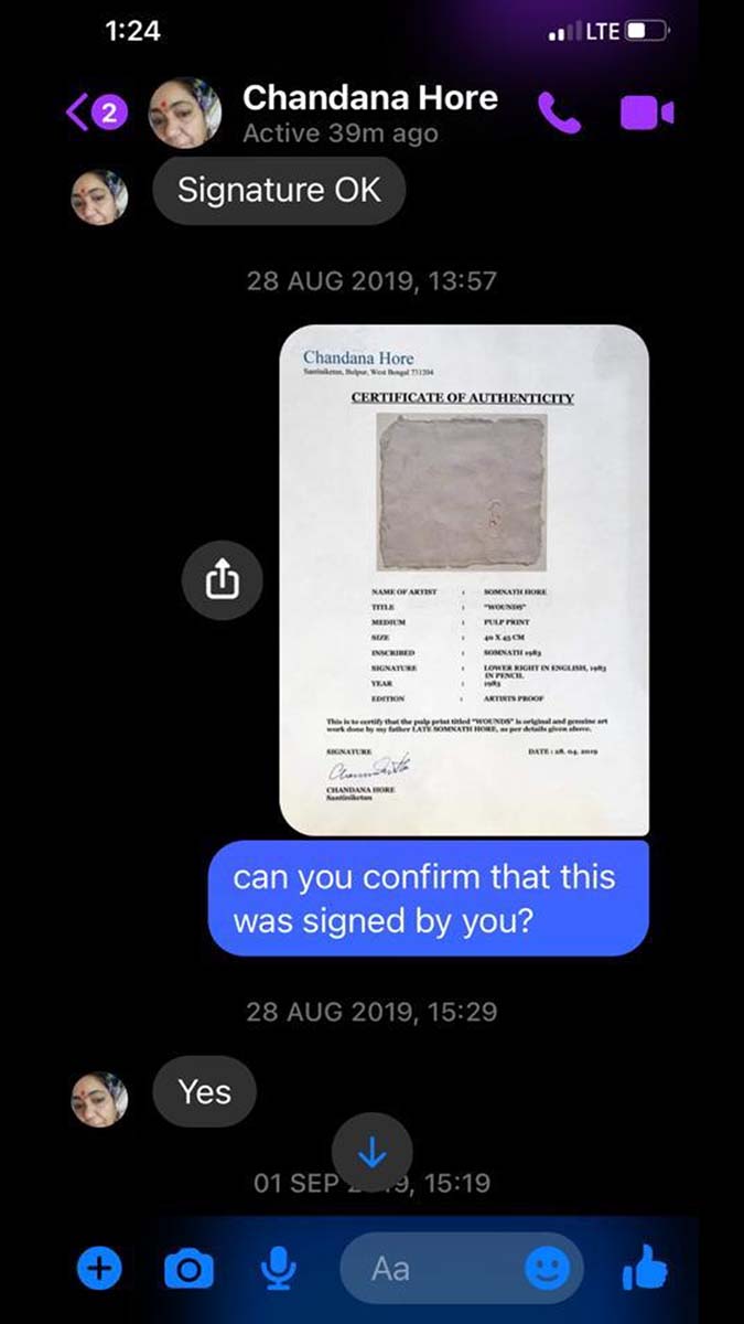 Somnath Hore (1922 - 1993) - WOUNDS (1983)