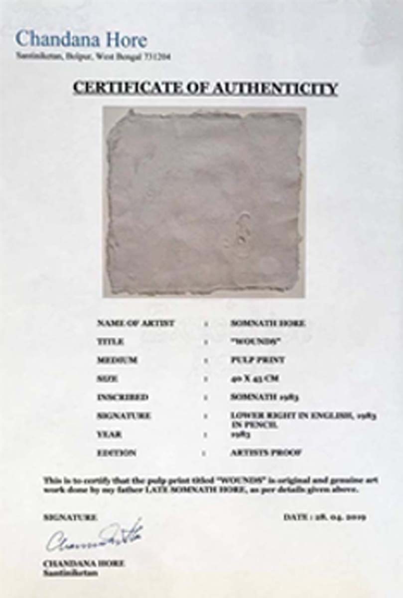 Somnath Hore (1922 - 1993) - WOUNDS (1983)