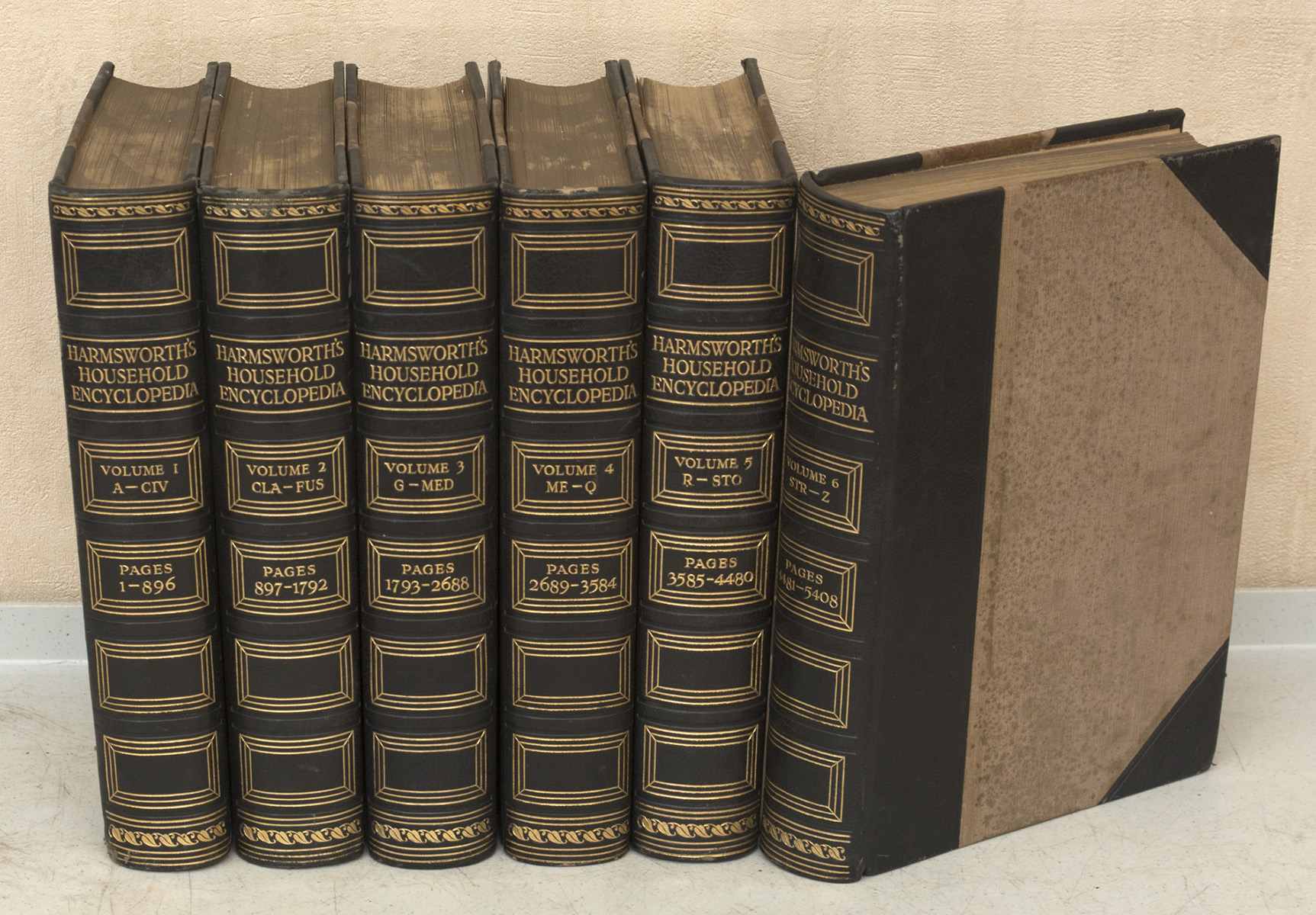 Harmsworth's Household Encyclopedia Six Volumes