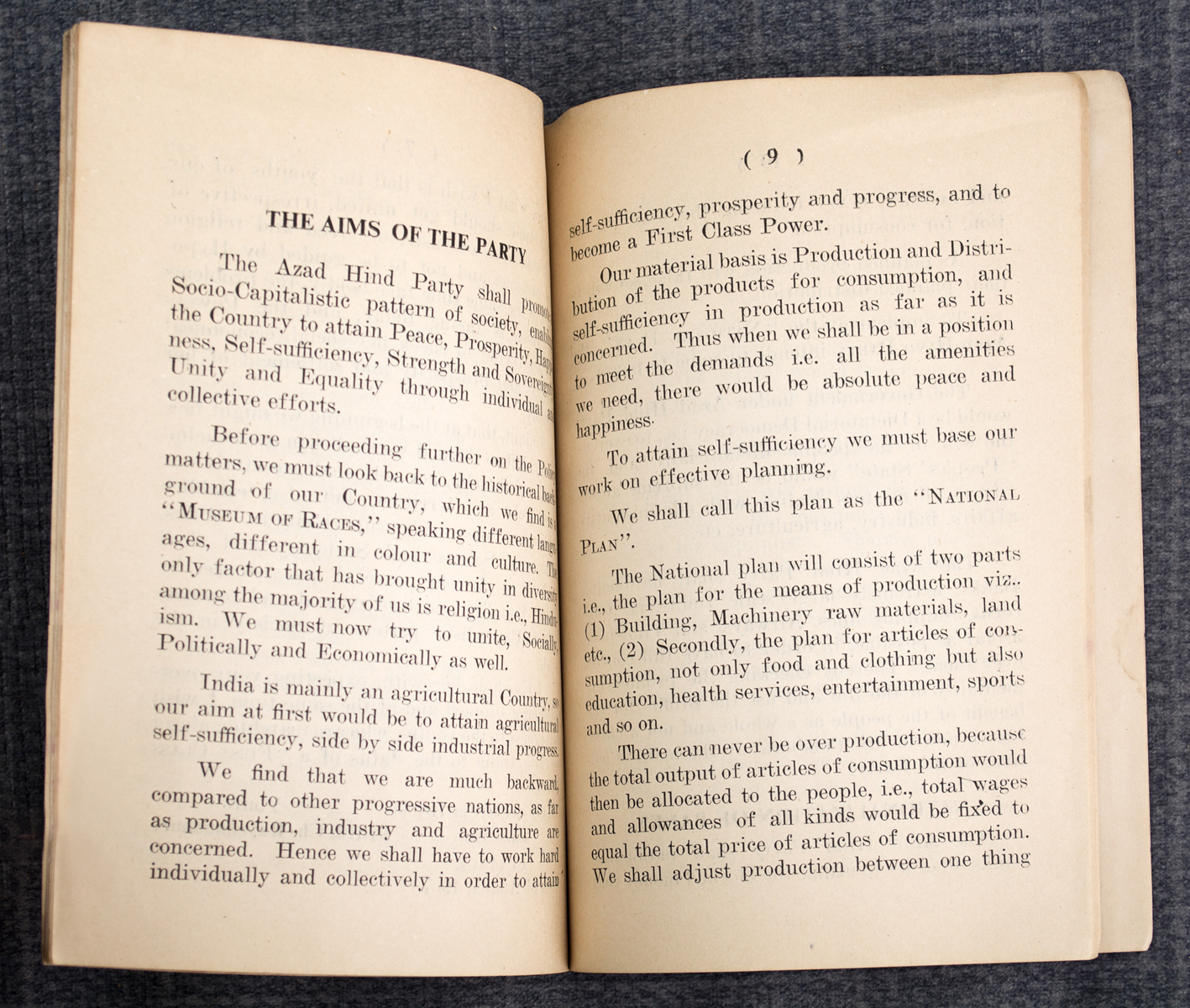 PRITISH CH. RAYCHAUDHURY - Azad Hind Party: Policy and Principles (1967)