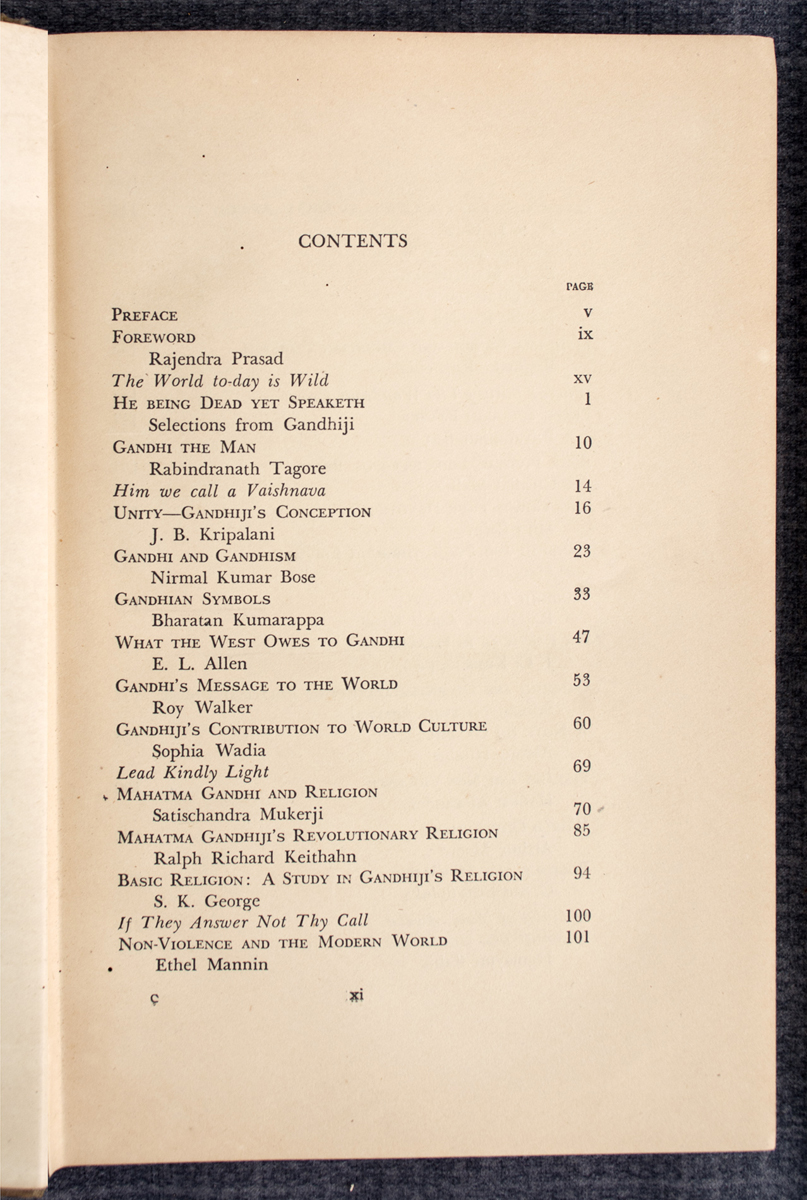 KSHITIS ROY - Gandhi Memorial Peace Number (1949)