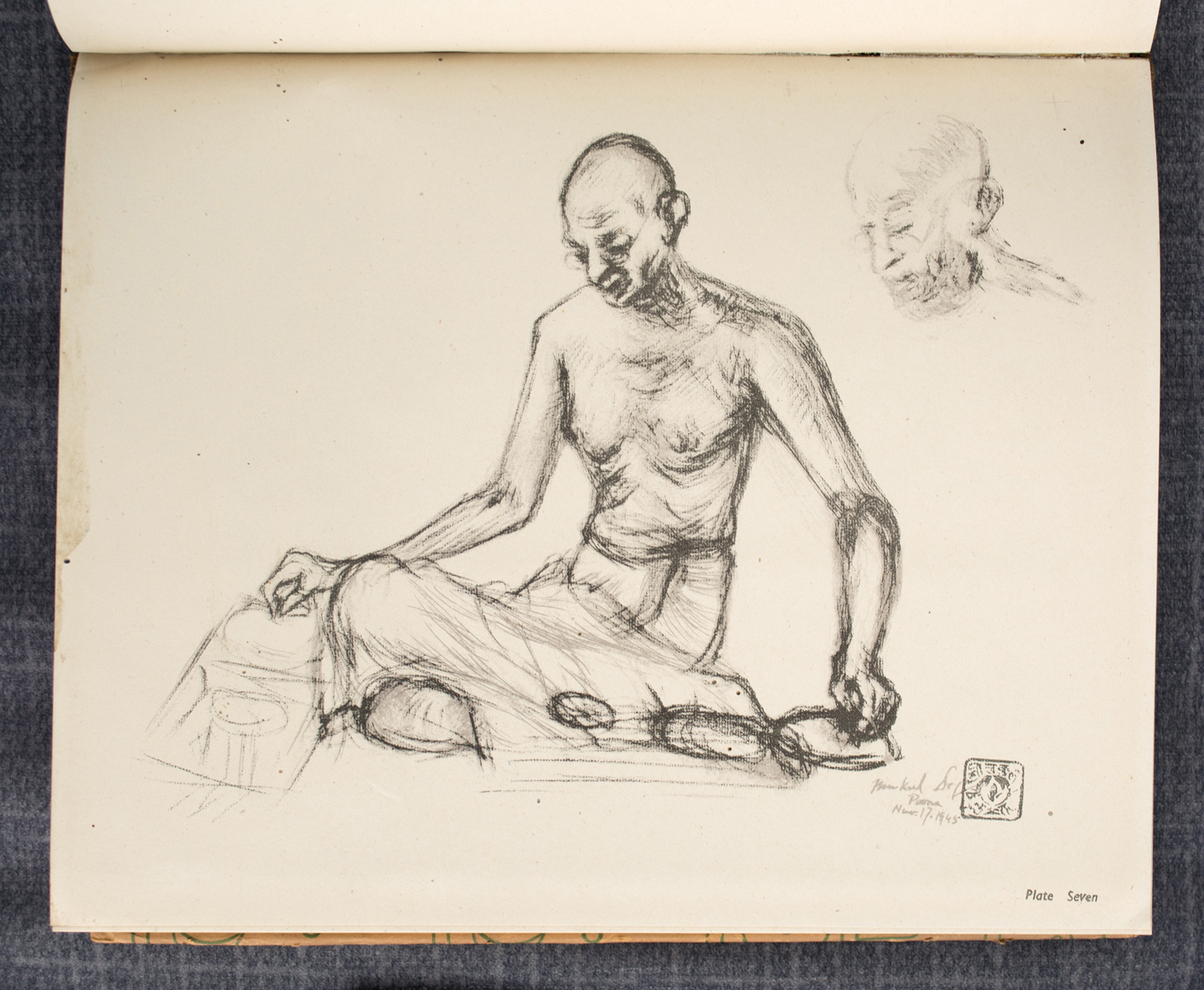 MUKUL DEY - Portraits of Mahatma Gandhi (1948)