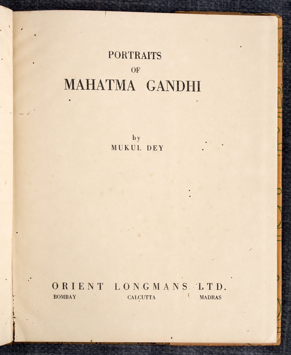 MUKUL DEY - Portraits of Mahatma Gandhi (1948)
