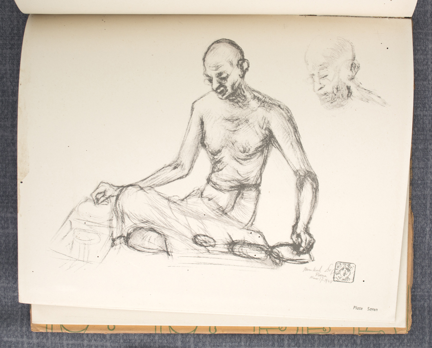 MUKUL DEY - Portraits of Mahatma Gandhi (1948)