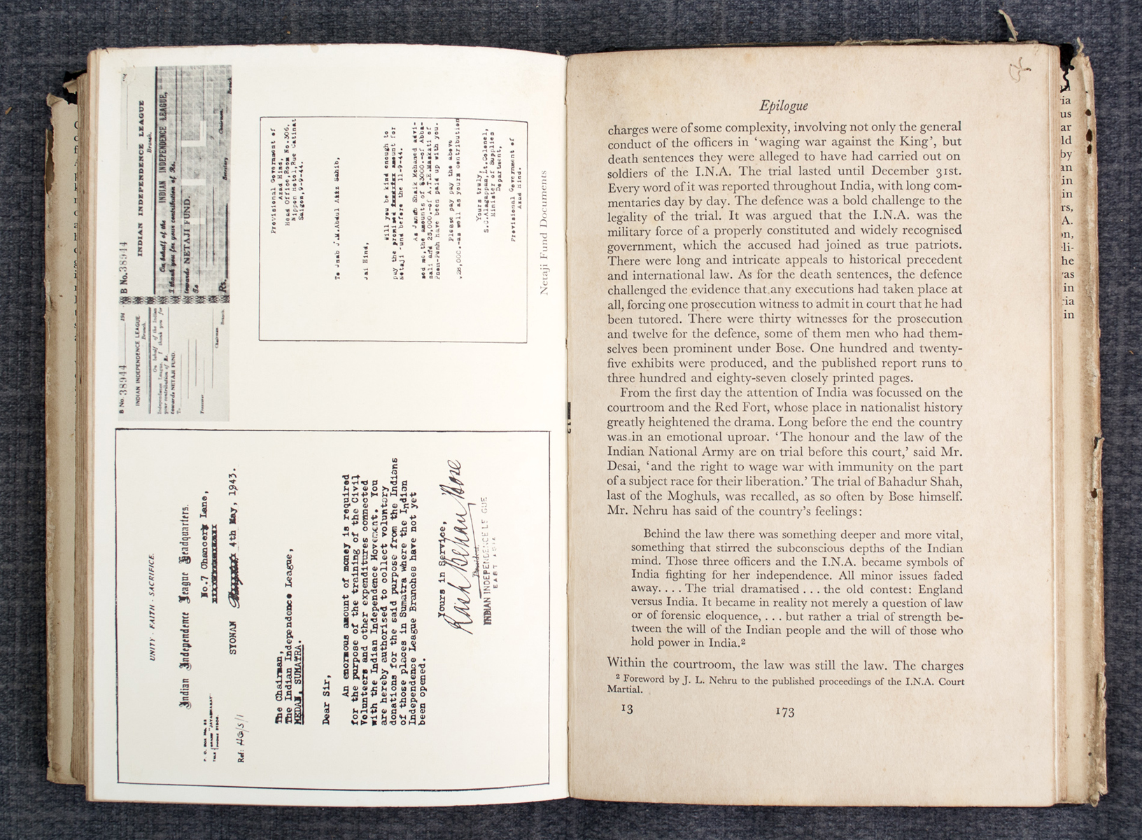 HUGH TOYE - The Springing Tiger: A Study of Subhas Chandra Bose (1959)