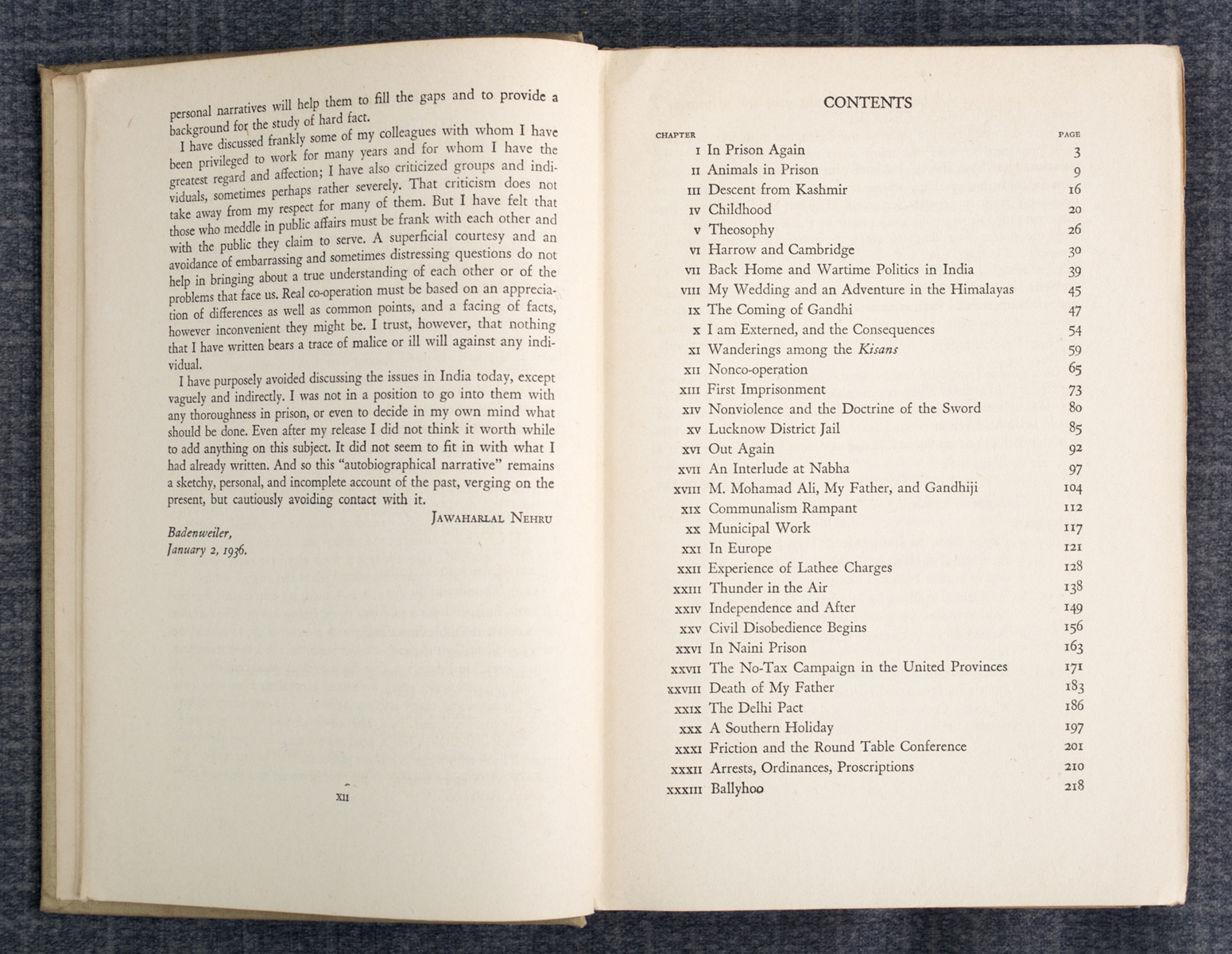 JAWAHARLAL NEHRU - Towards Freedom: Autobiography of Jawaharlal Nehru (1942)