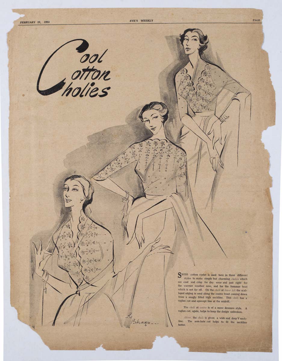 Bhanu Rajopadhye Athaiya (1929) - EVES WEEKLY COLLECTION 1