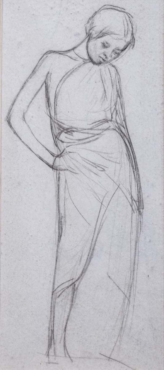 Atul Bose Famine Series Standing Figure 1943