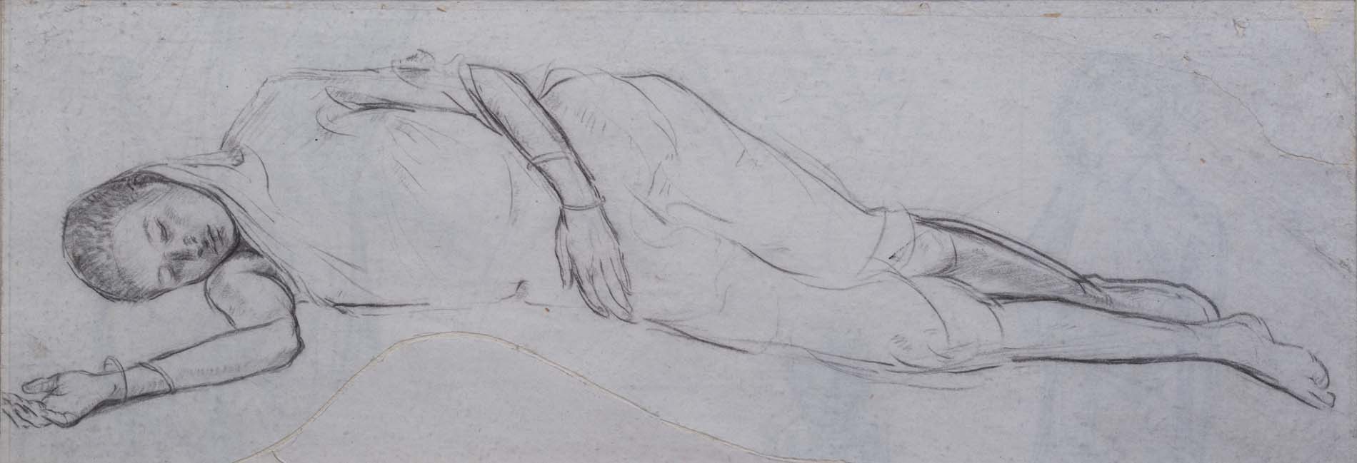 Atul Bose Famine Series A Lying Woman 1943