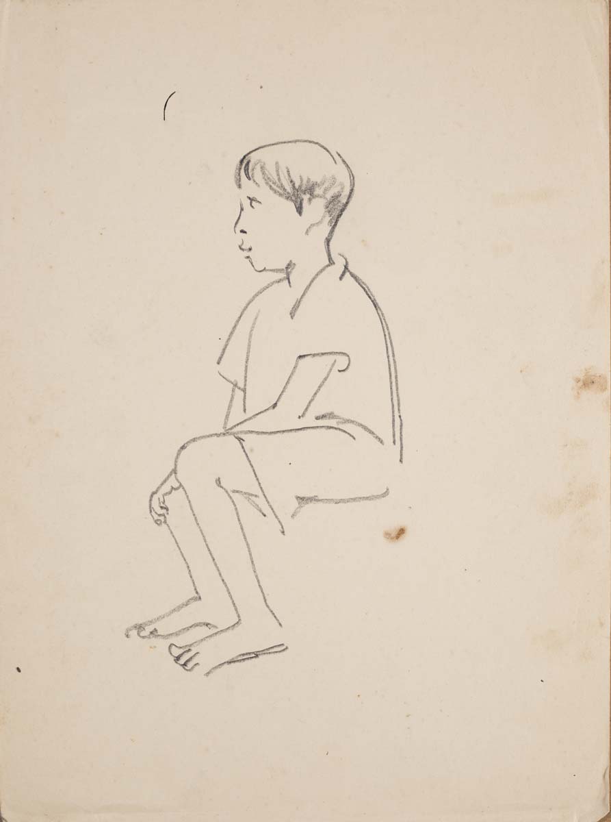 Bhanu Rajopadhye Athaiya (1929) - UNITITLED (Studies)