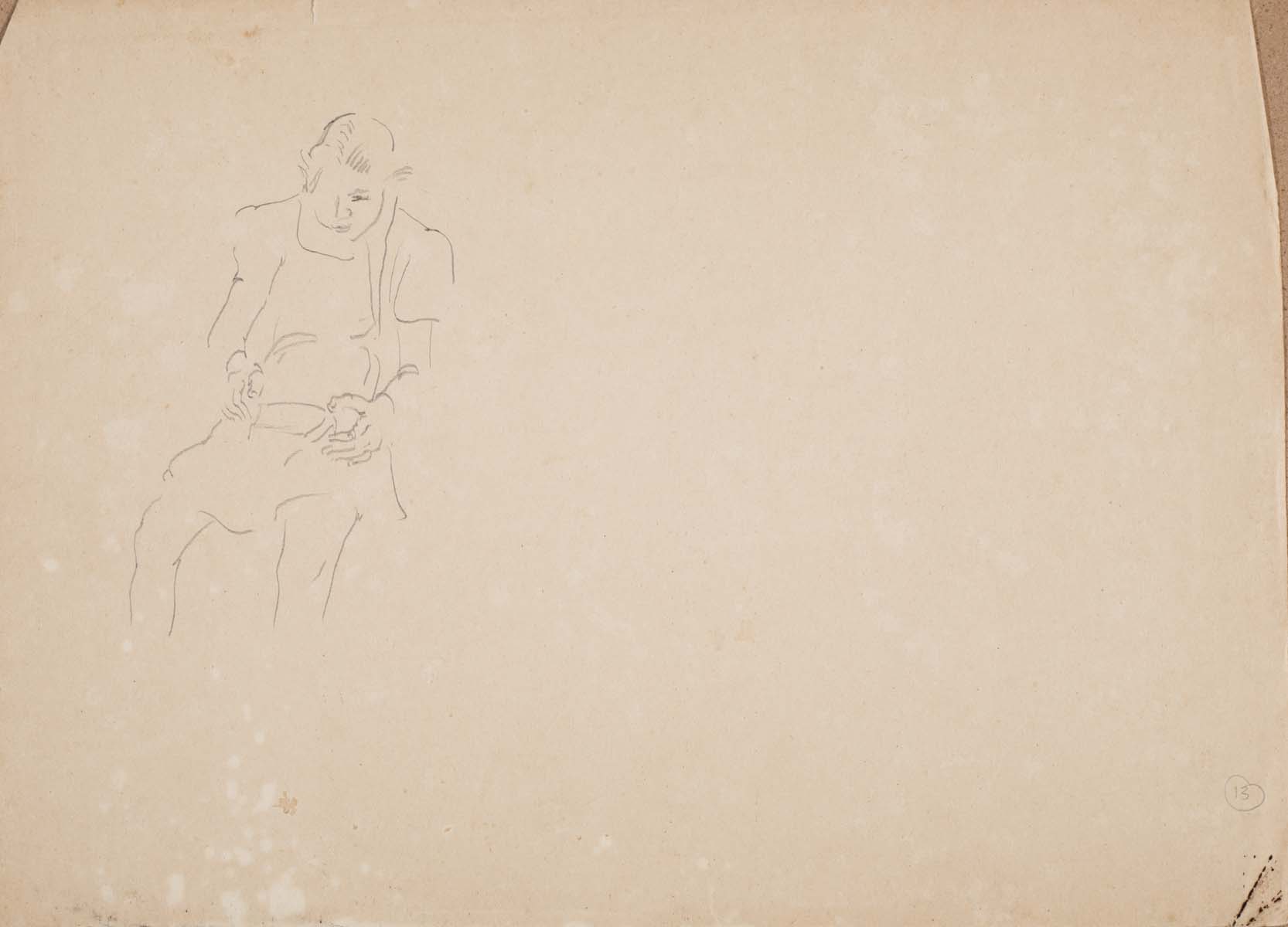 Bhanu Rajopadhye Athaiya (1929) - UNITITLED (Studies)